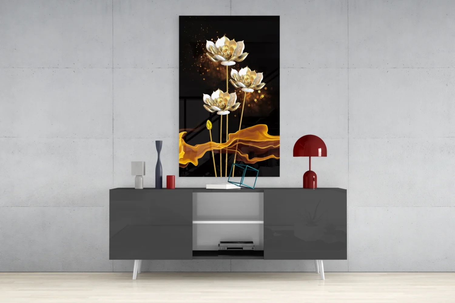 Flowers Glass Wall Art - Image 9