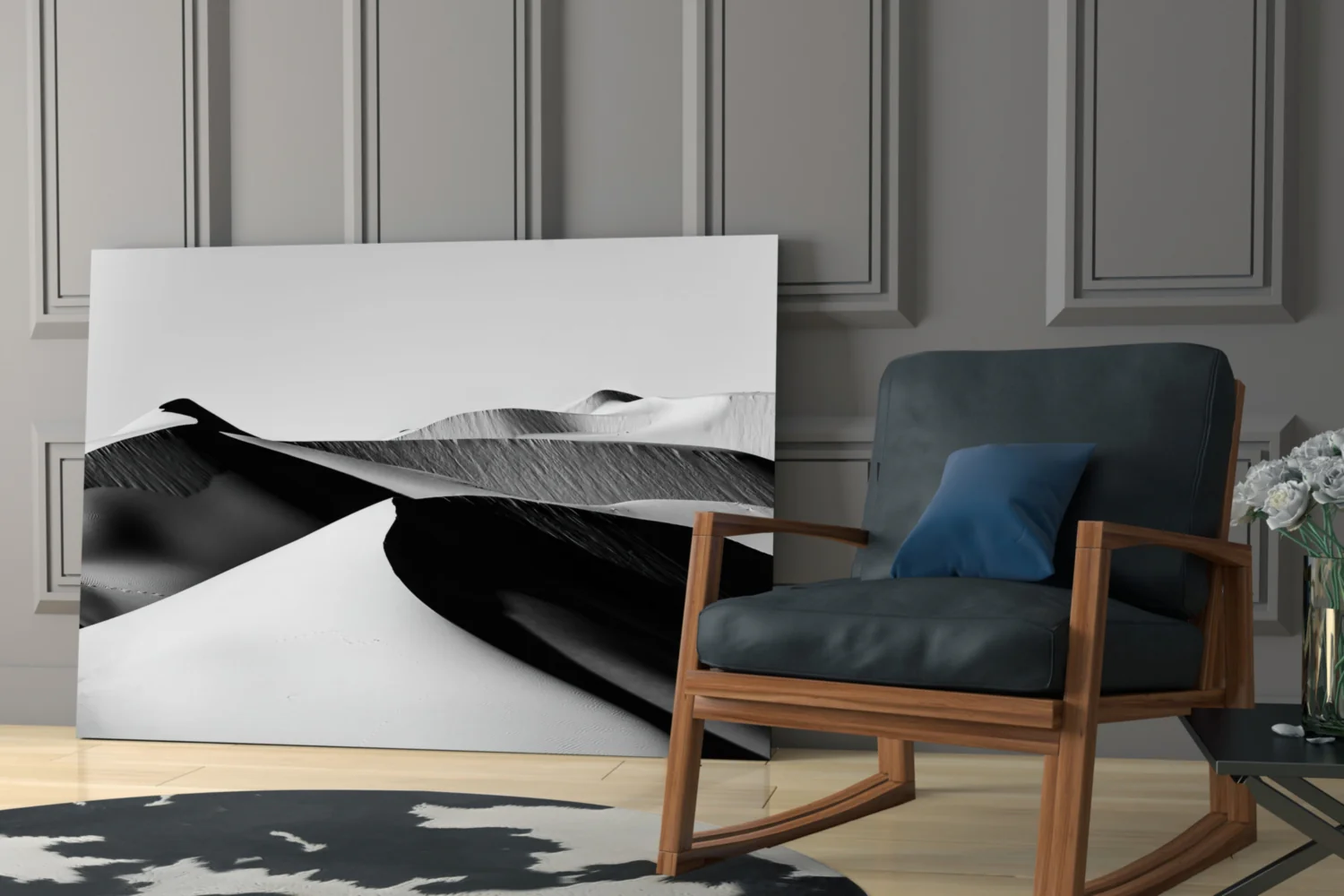 Black Landscape Glass Wall Art - Image 7