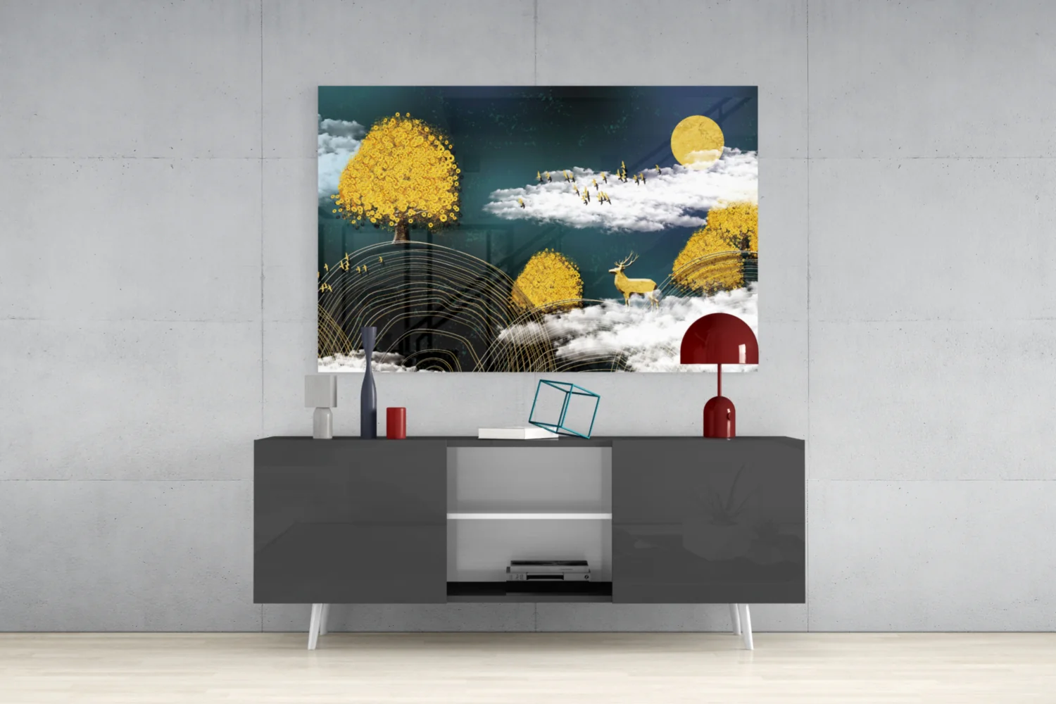 Abstraction Glass Wall Art - Image 9