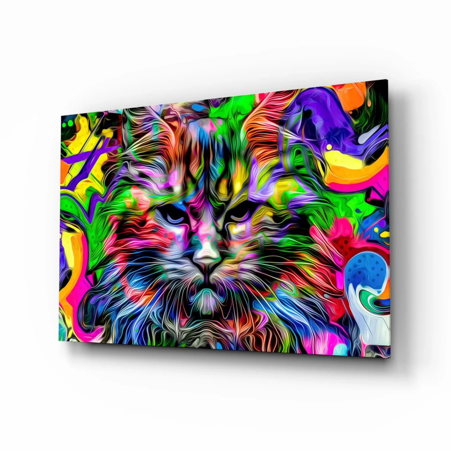 Cat Glass Wall Art - Image 2
