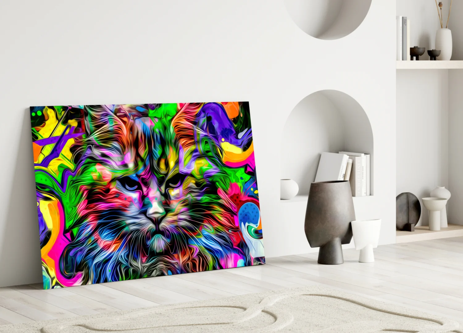 Cat Glass Wall Art - Image 4