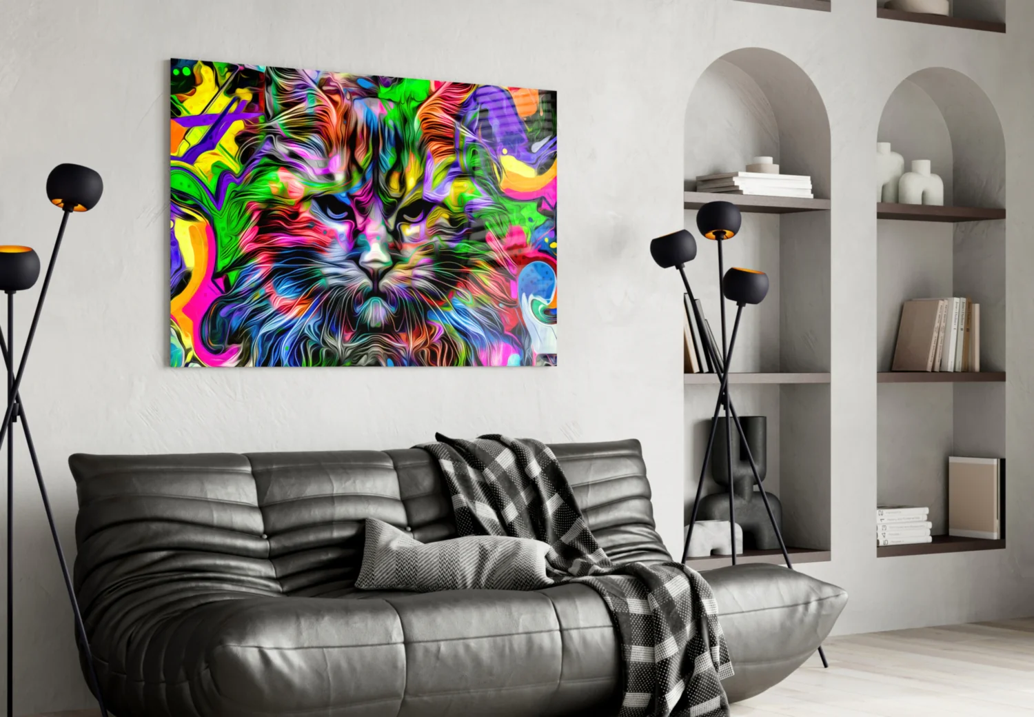 Cat Glass Wall Art - Image 5