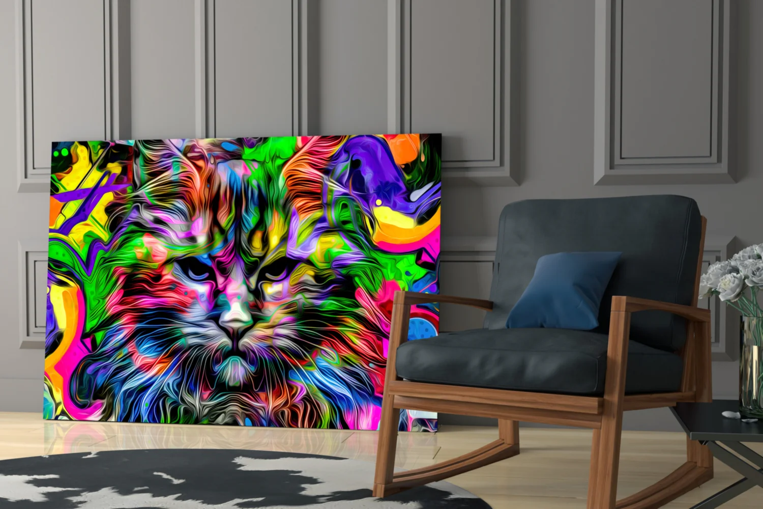 Cat Glass Wall Art - Image 7
