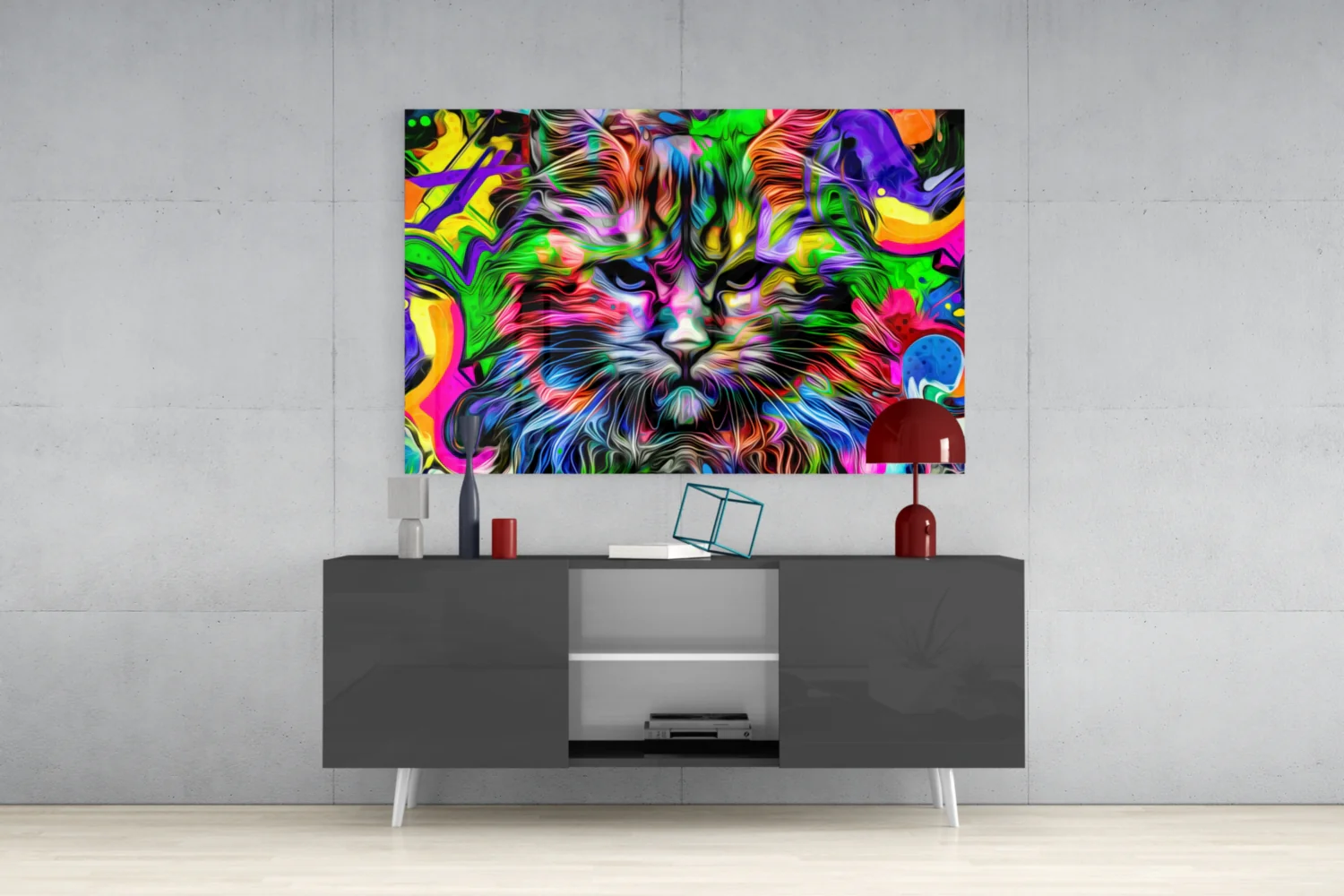 Cat Glass Wall Art - Image 9