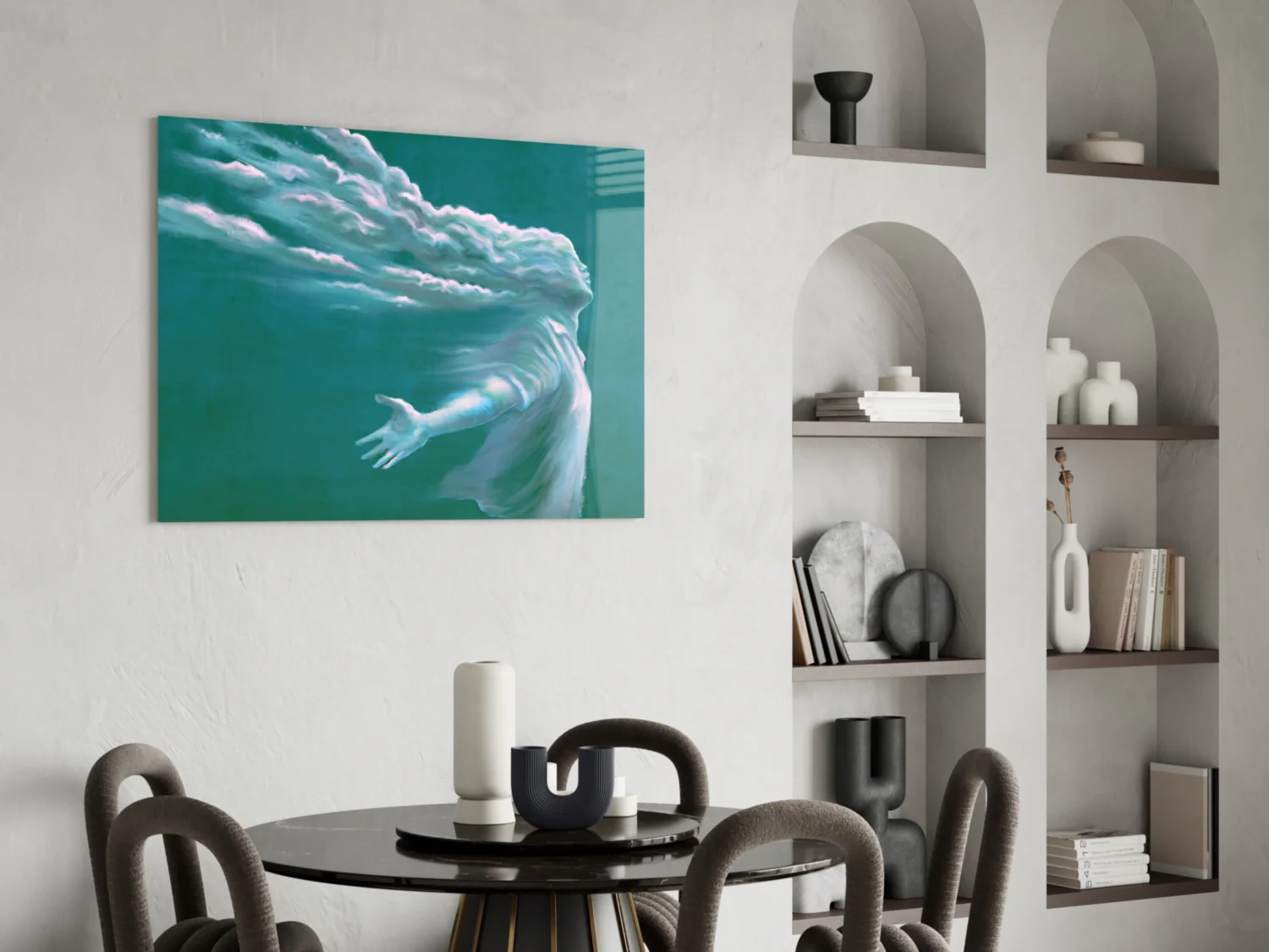 Storm in Thoughts Glass Wall Art - Image 6