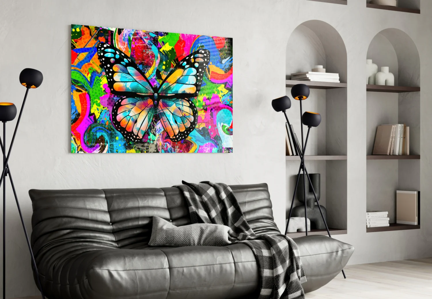 Butterfly Glass Wall Art - Image 5