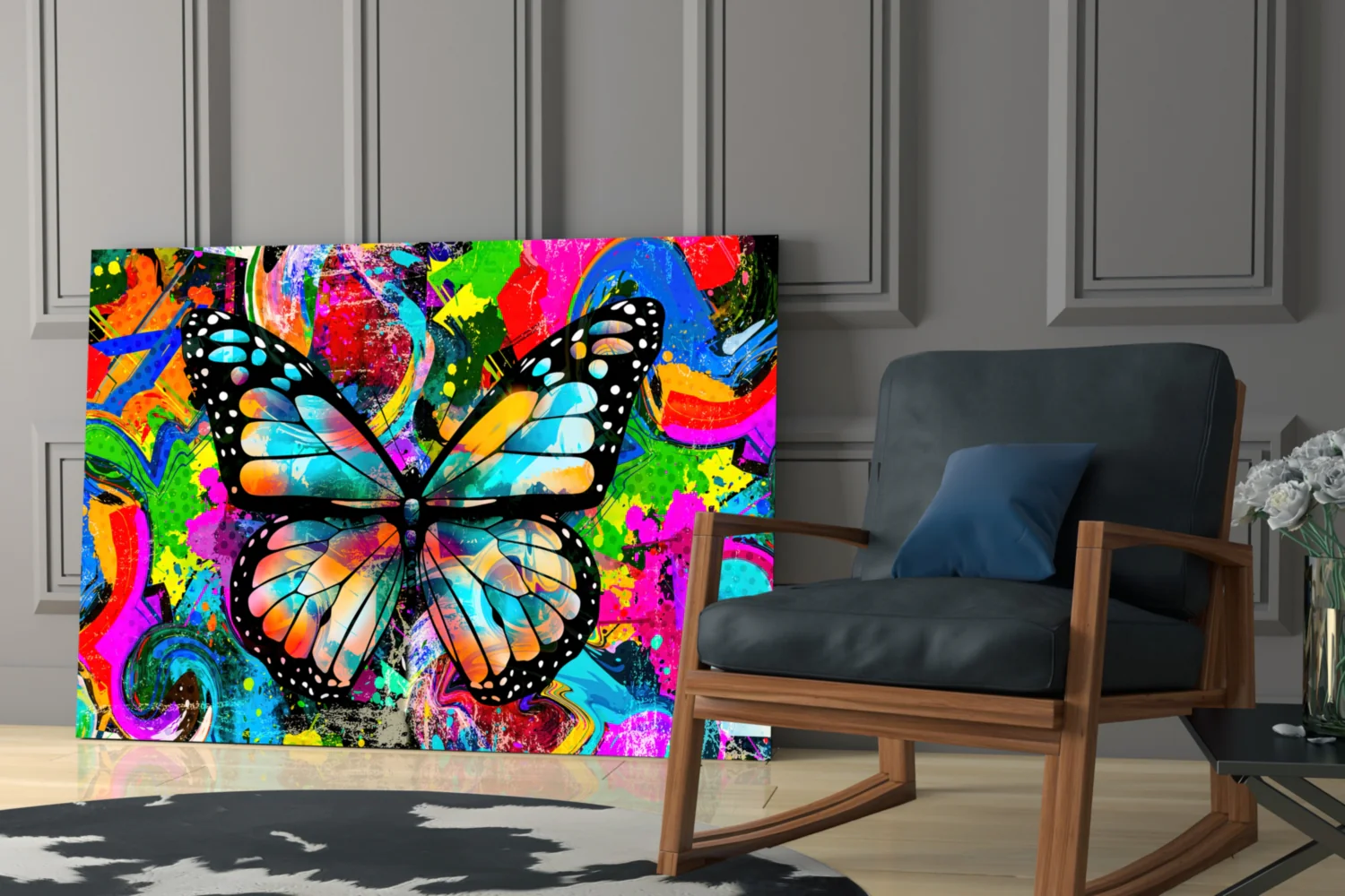 Butterfly Glass Wall Art - Image 7