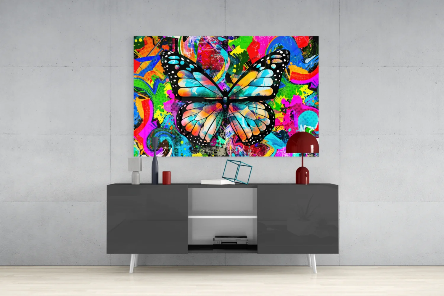 Butterfly Glass Wall Art - Image 9