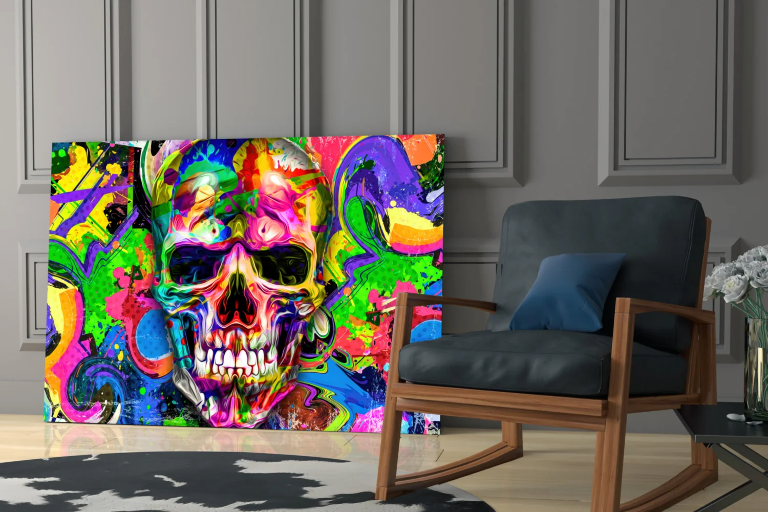 Skull Glass Wall Art - Image 7