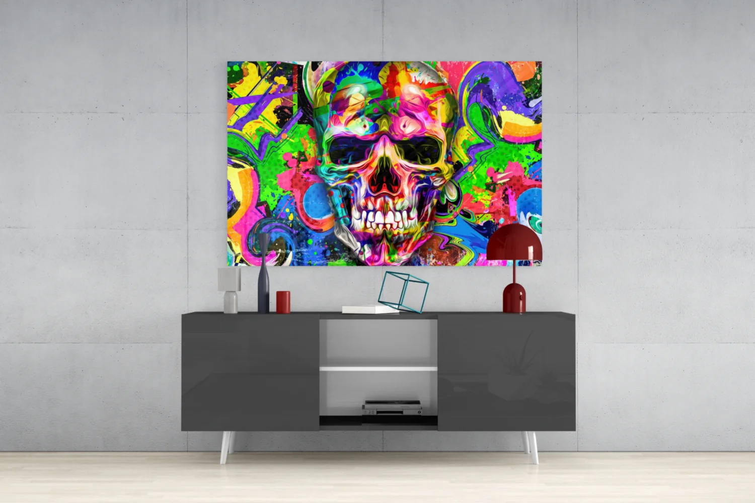Skull Glass Wall Art - Image 9
