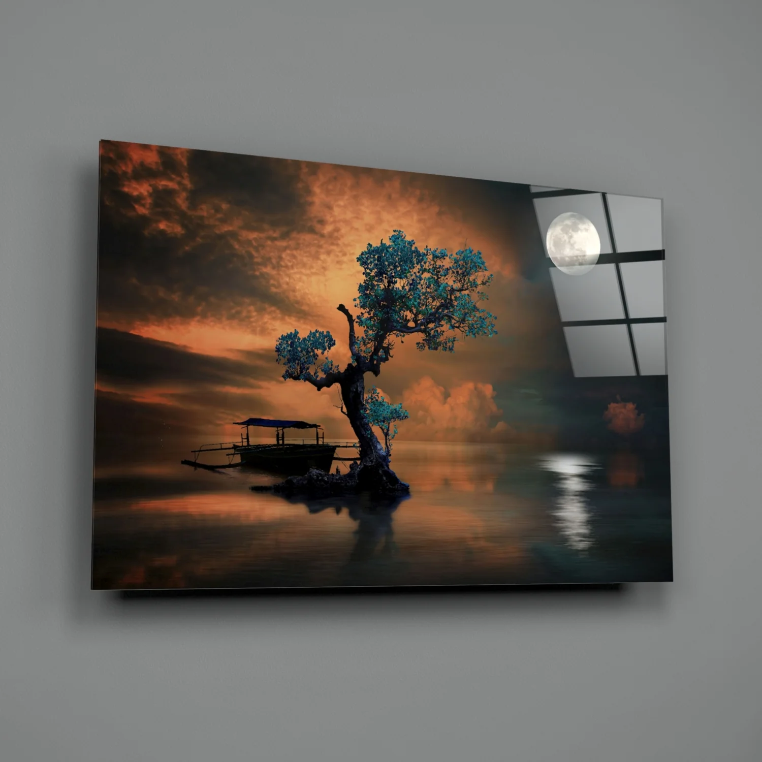 Night of the Tree Glass Wall Art - Image 3