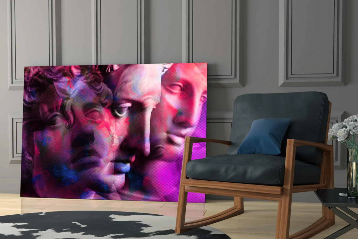 Statues Glass Wall Art - Image 7