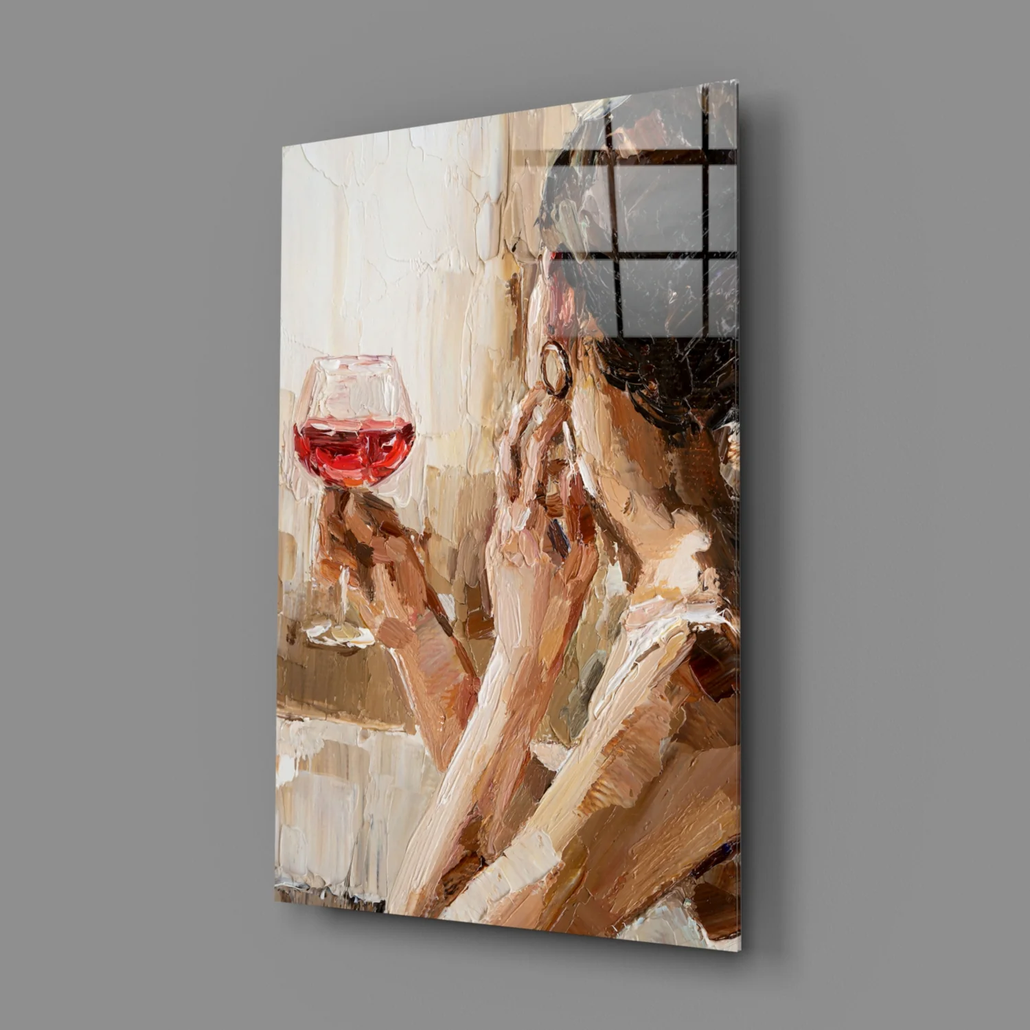 Wine and Women Glass Art - Image 3