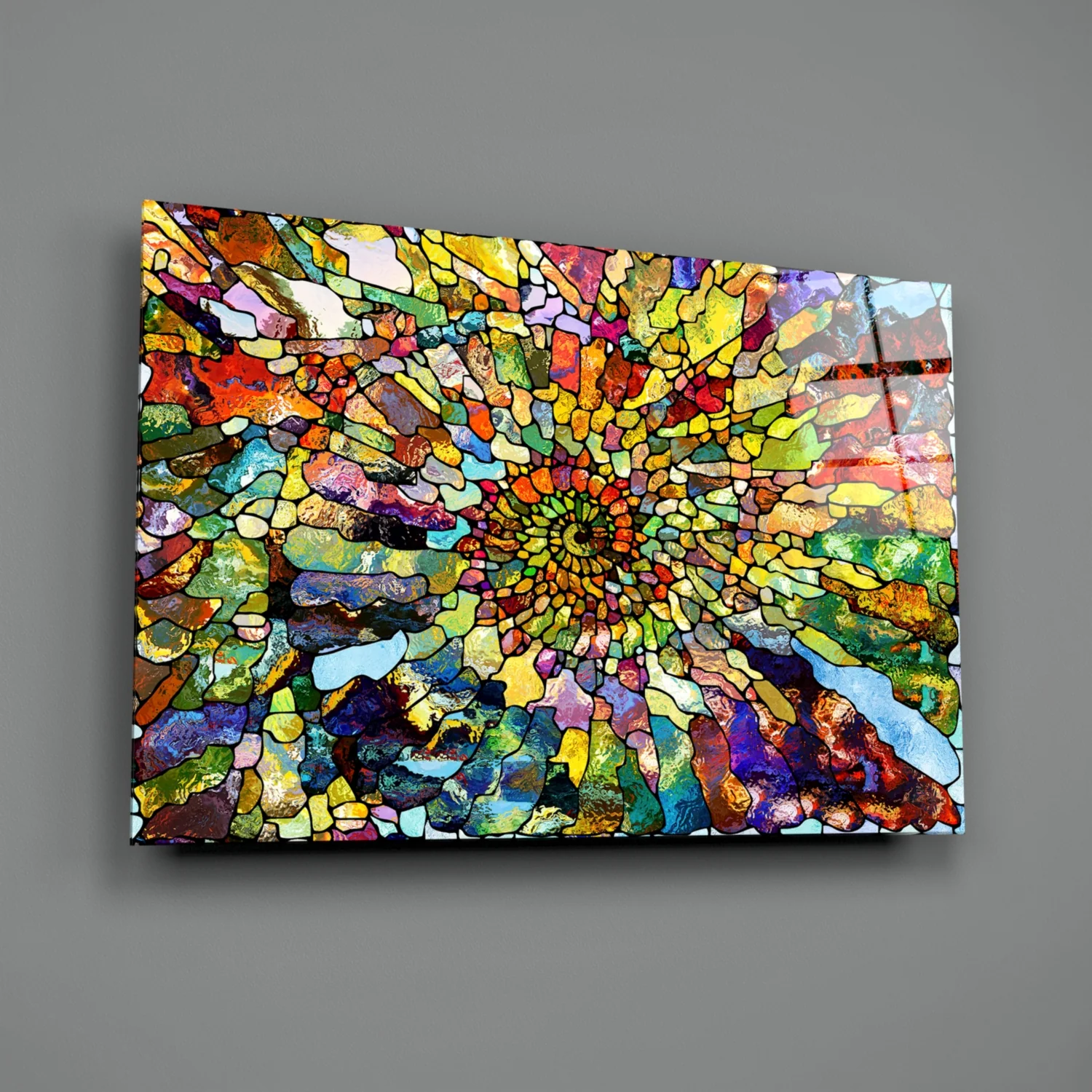 Colorful Mosaic Glass Art - Image 3