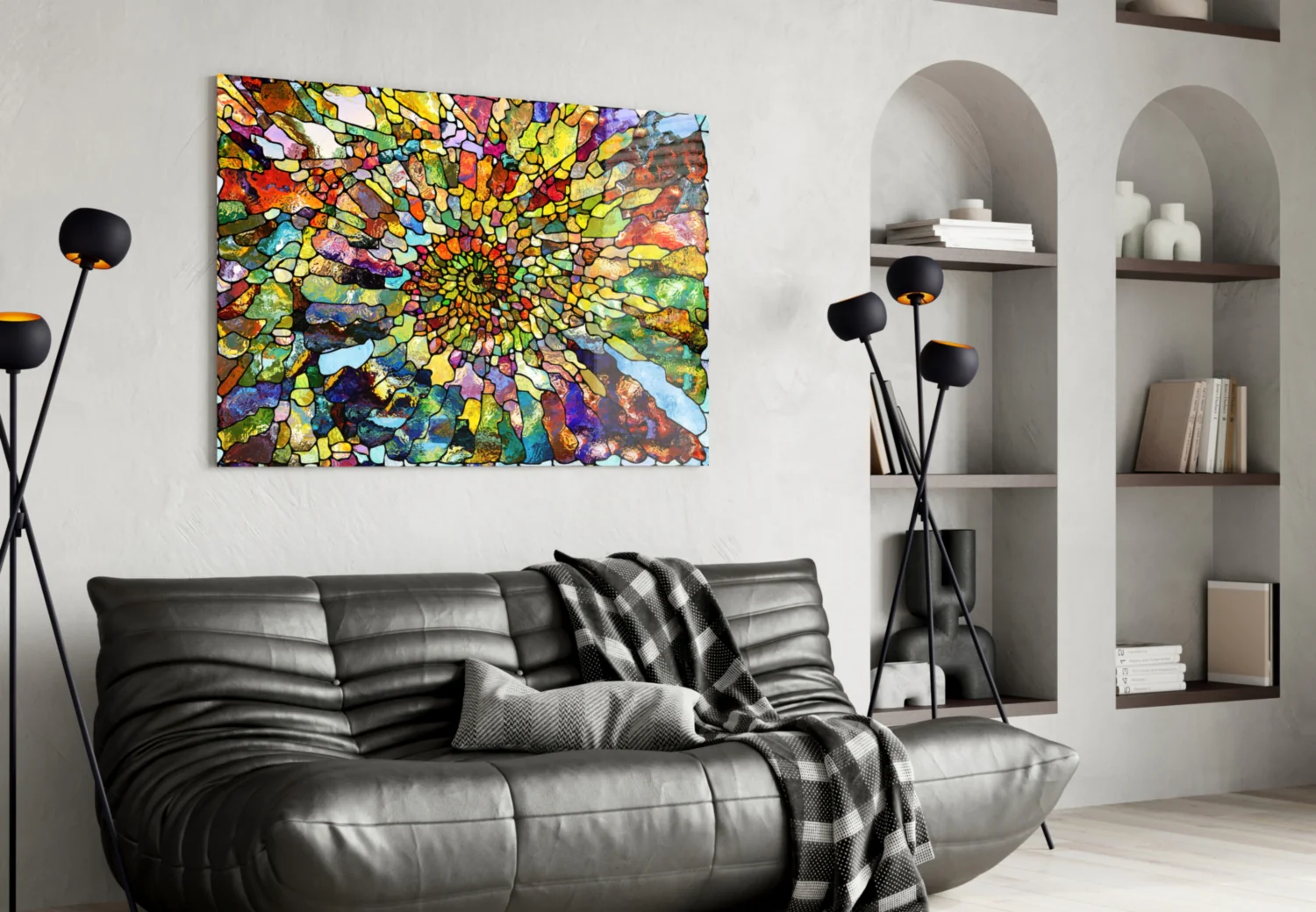 Colorful Mosaic Glass Art - Image 5