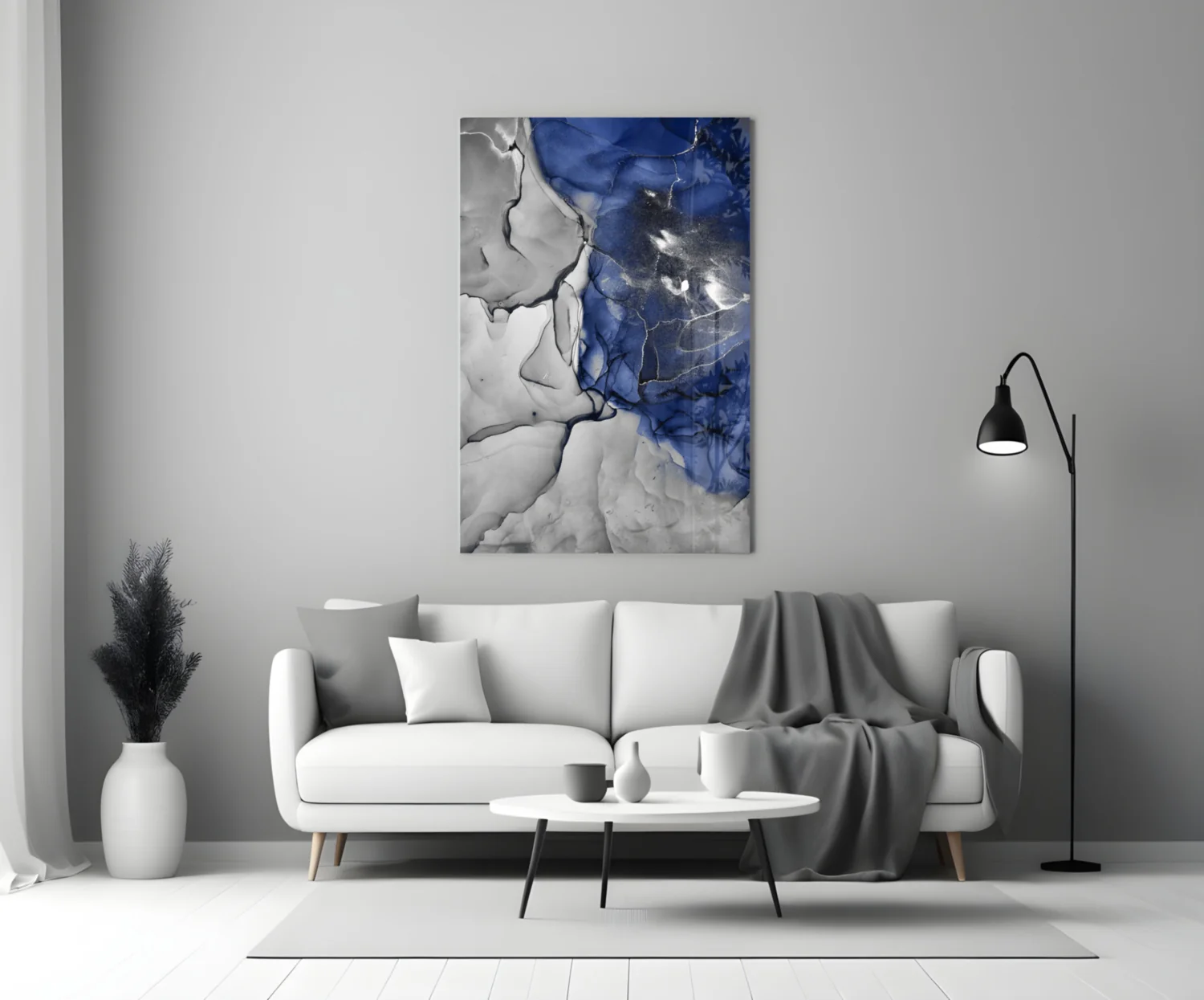 Blue Marble Glass Art - Image 4