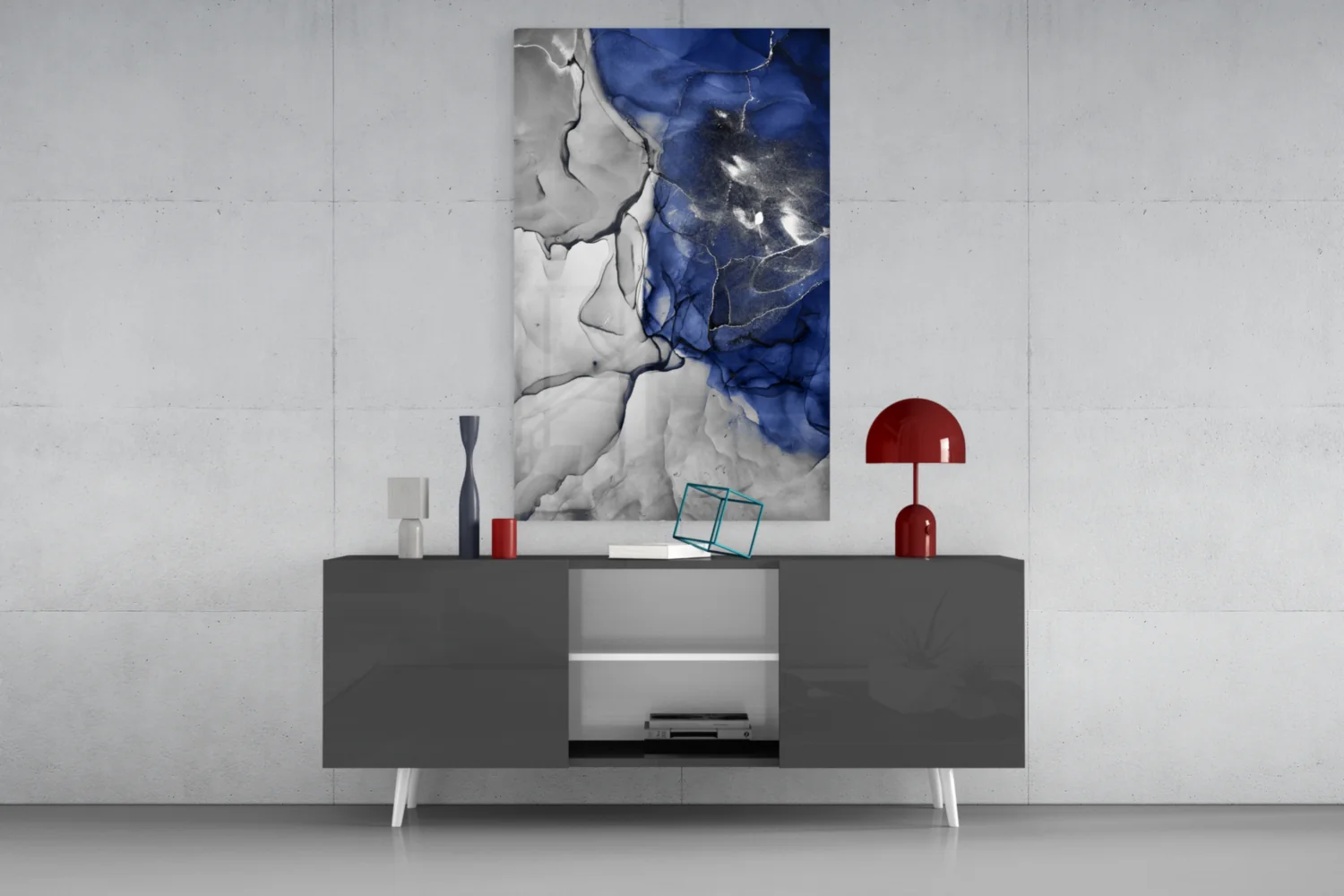 Blue Marble Glass Art - Image 9