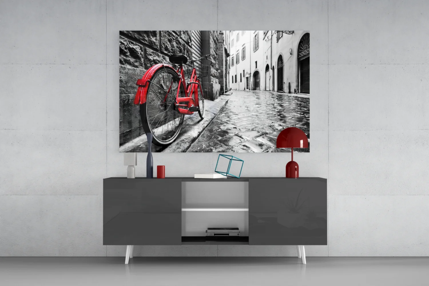 Street and Bicycle Glass Art - Image 9