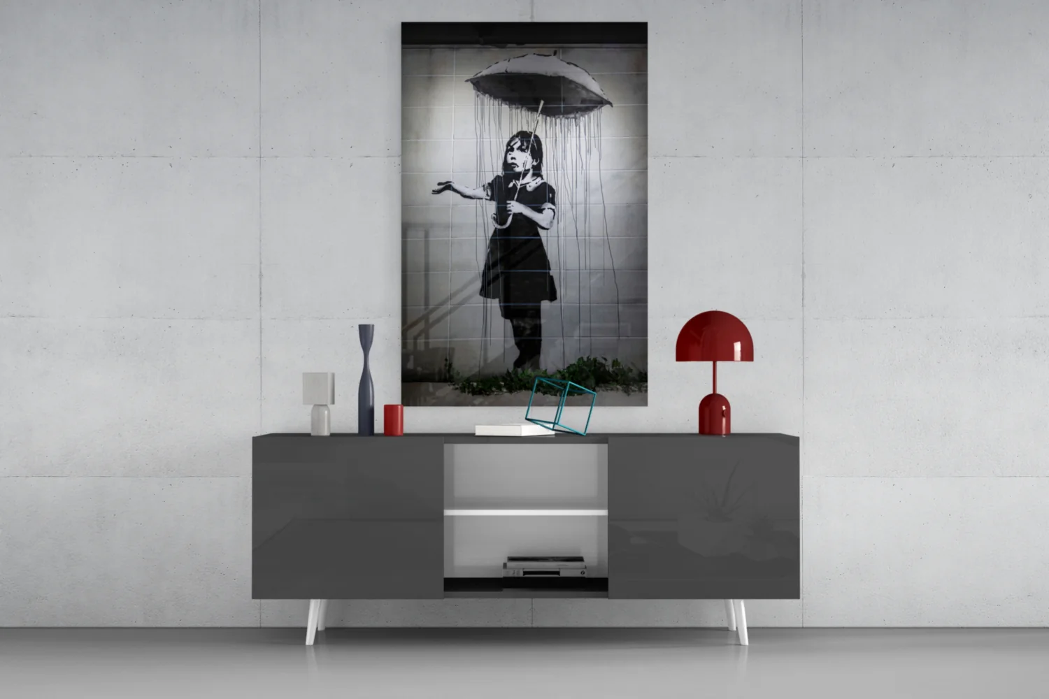Escape from the Rain Glass Art - Image 9