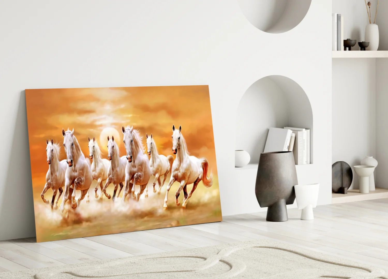 Running Horses Glass Art - Image 4