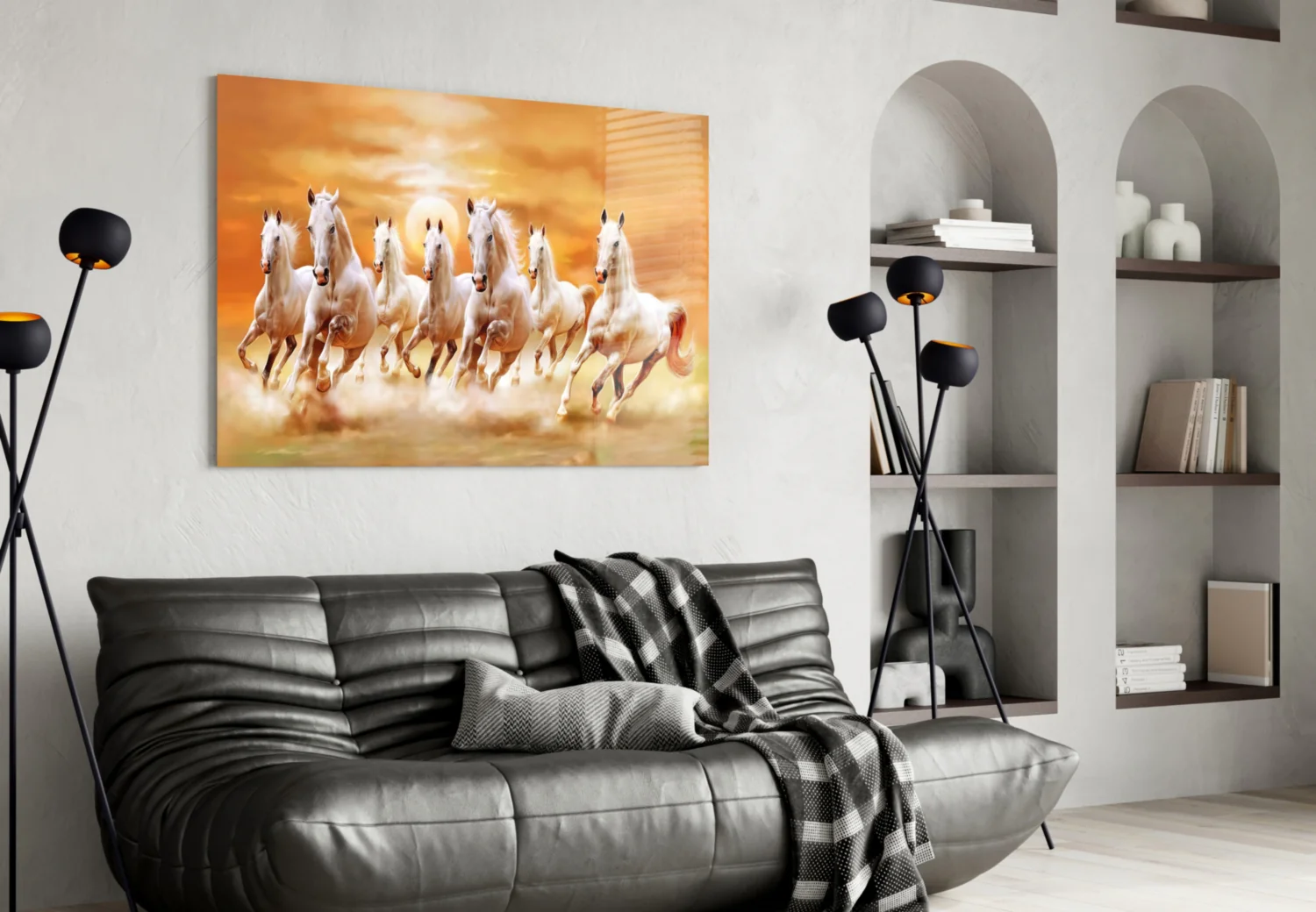 Running Horses Glass Art - Image 5