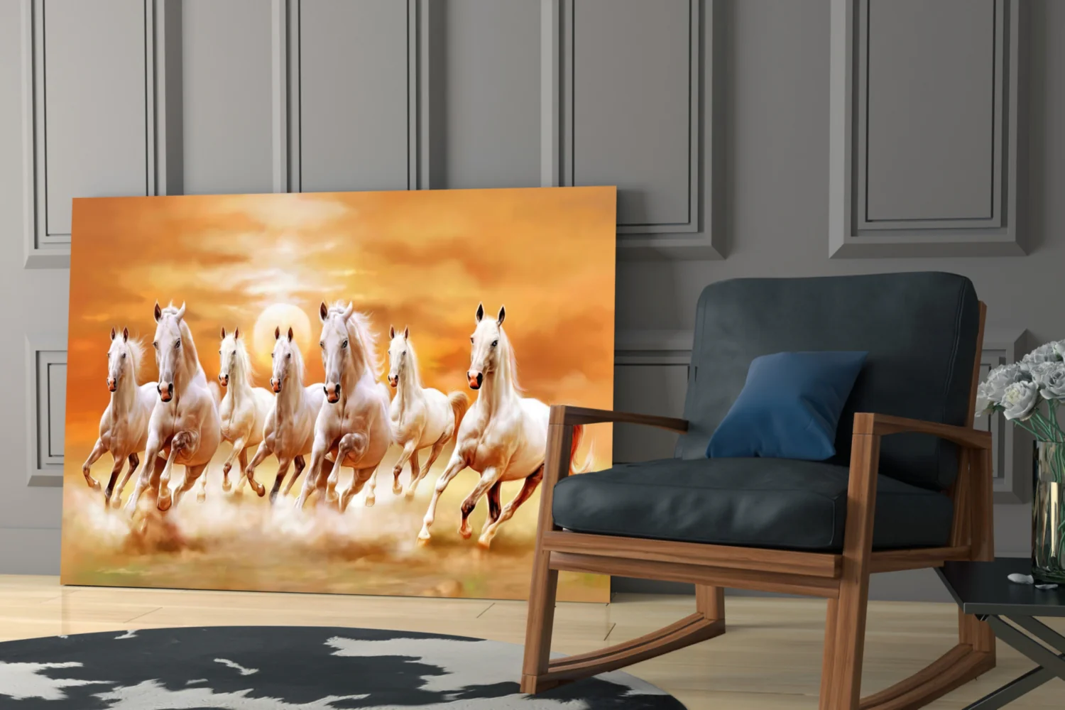 Running Horses Glass Art - Image 7