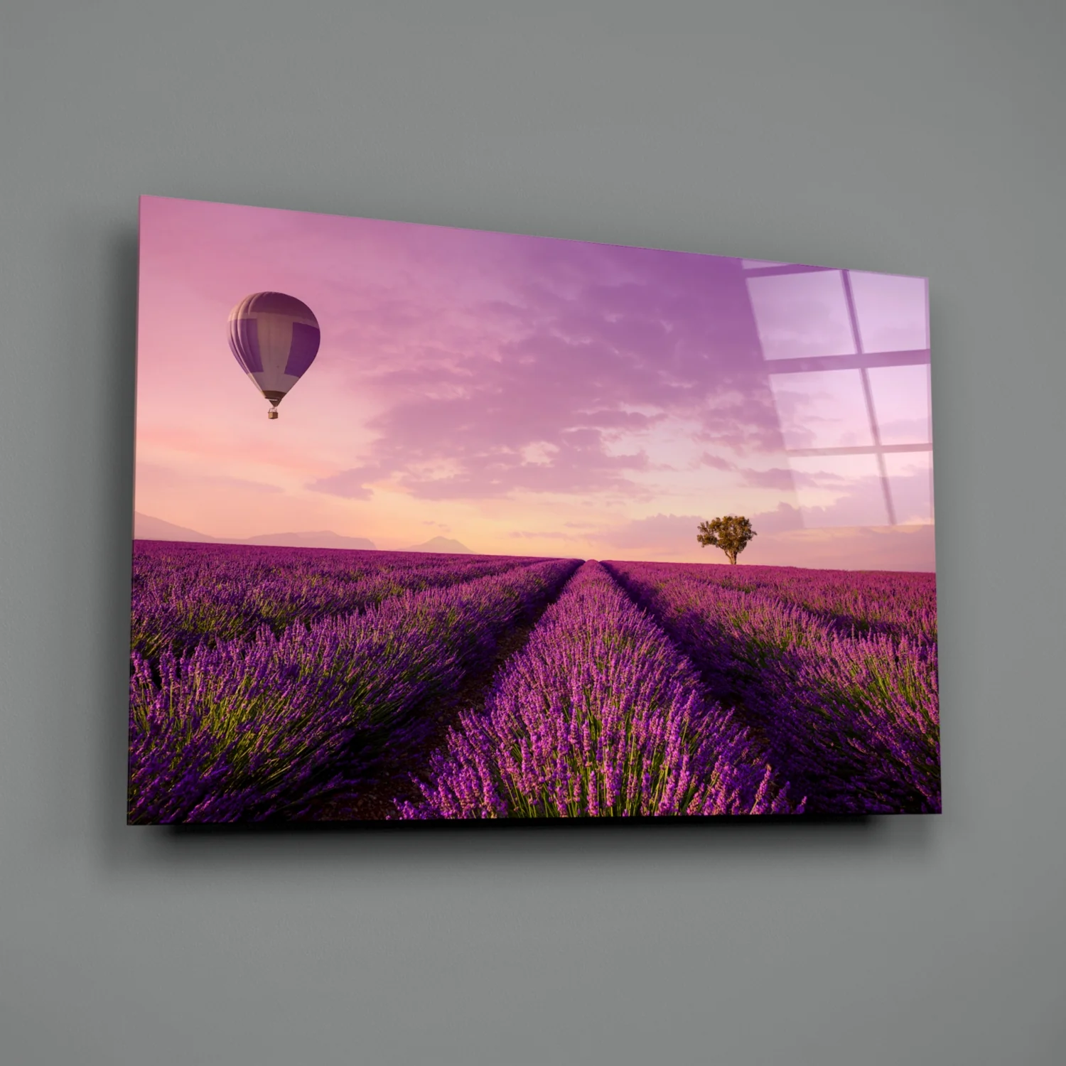 Lavender and Balloon Glass Art - Image 3