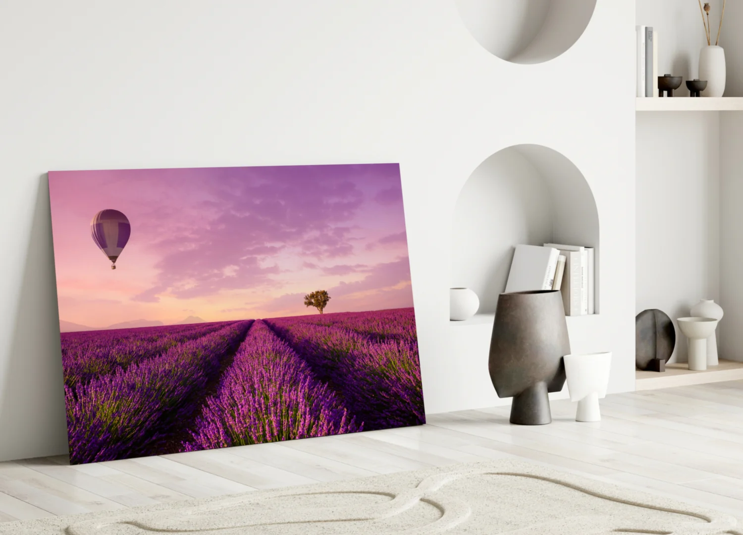 Lavender and Balloon Glass Art - Image 4