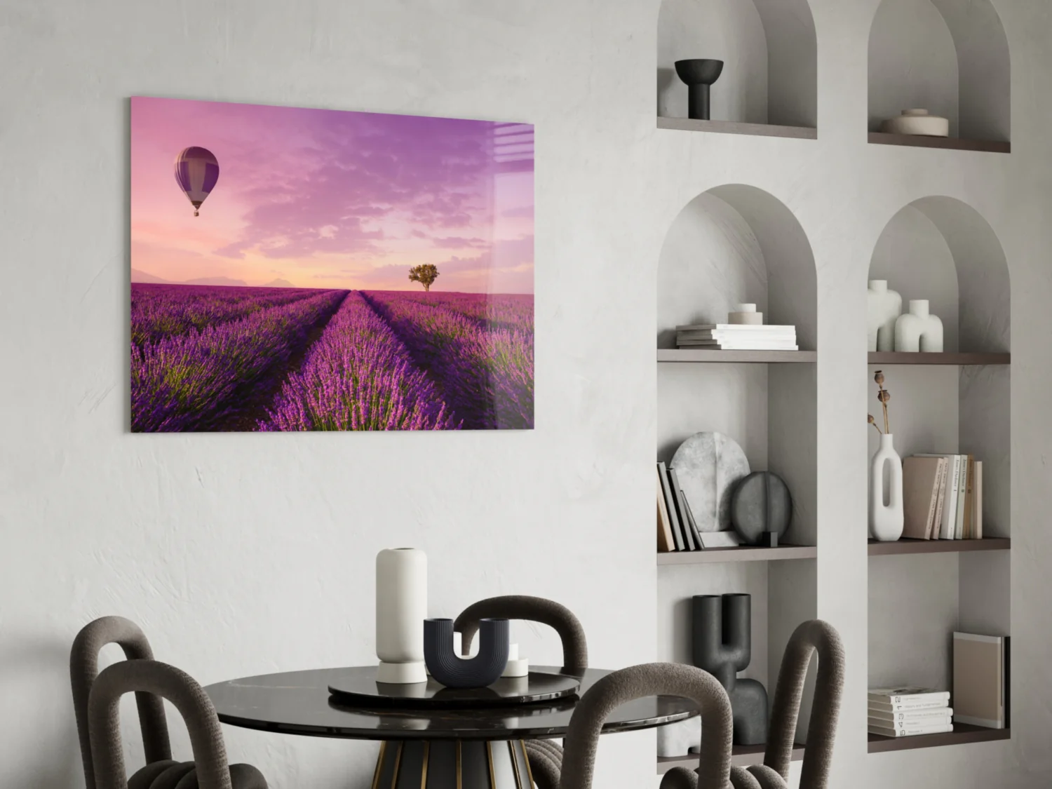 Lavender and Balloon Glass Art - Image 6