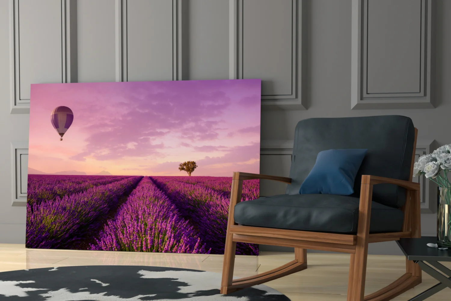 Lavender and Balloon Glass Art - Image 7