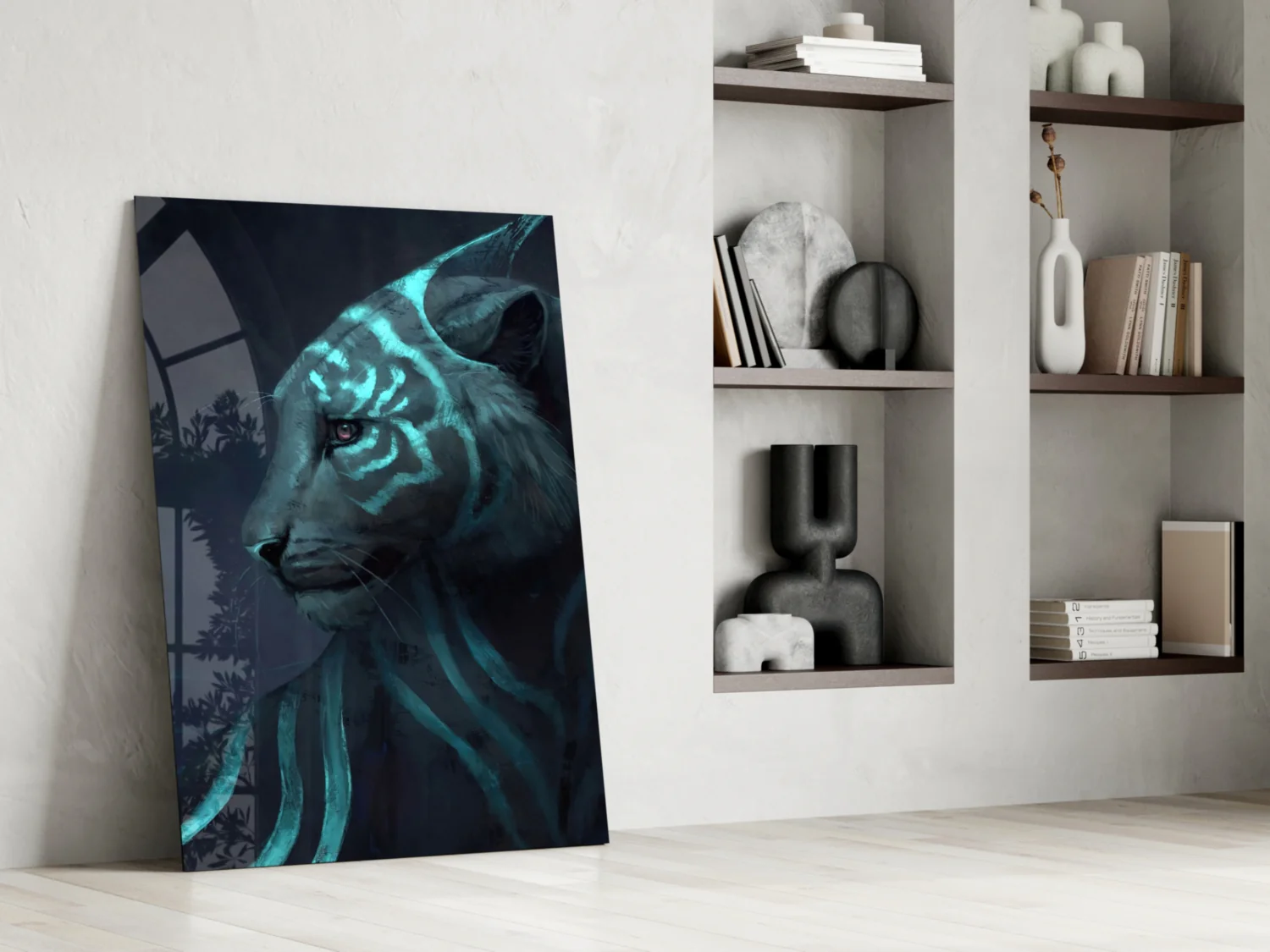 Neon Tiger Glass Art - Image 7