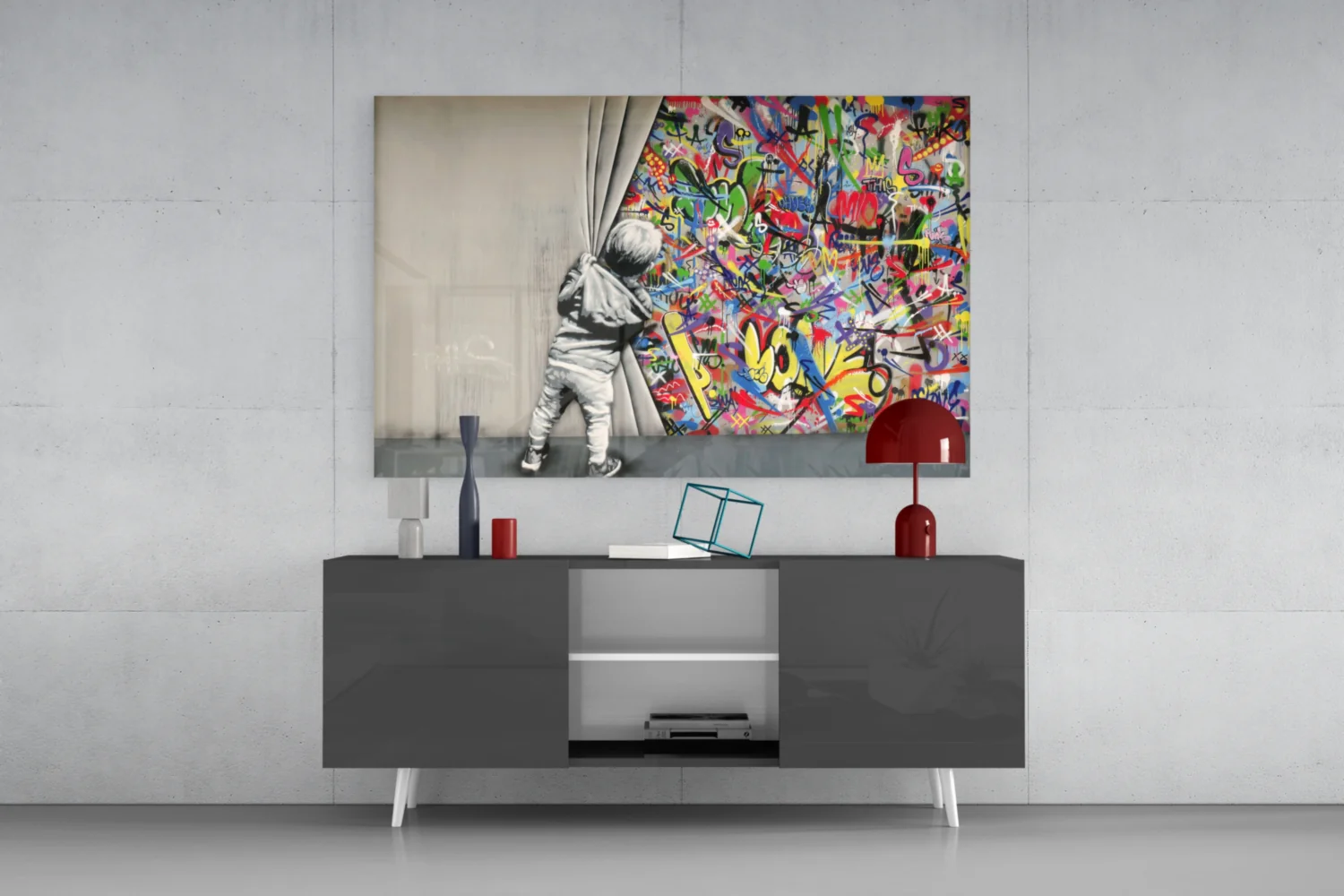 Behind the Curtain Glass Art - Image 9