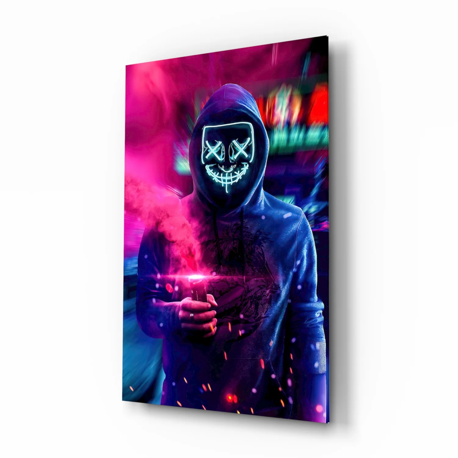 Neon Protest Glass Art - Image 2
