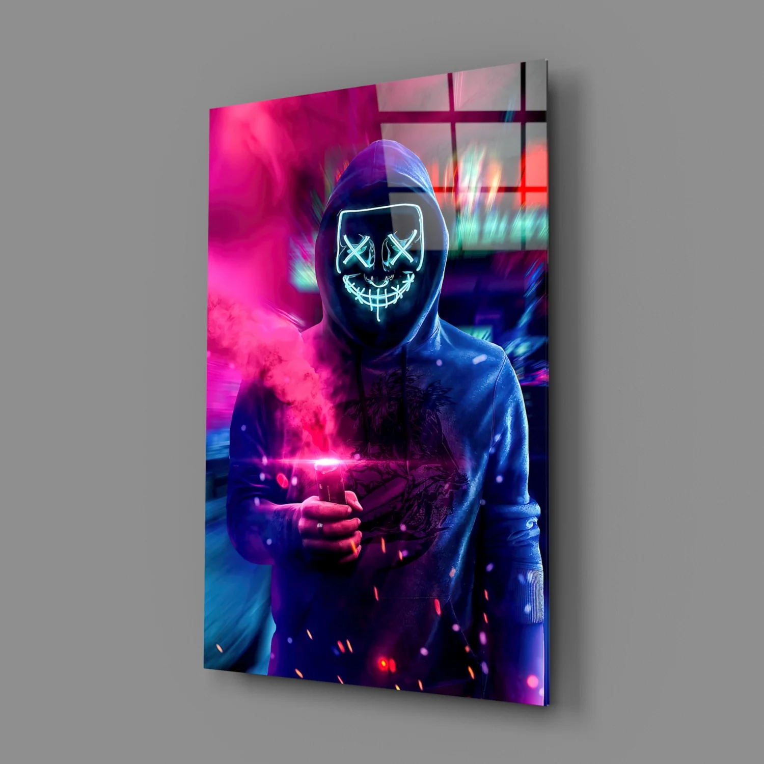 Neon Protest Glass Art - Image 3