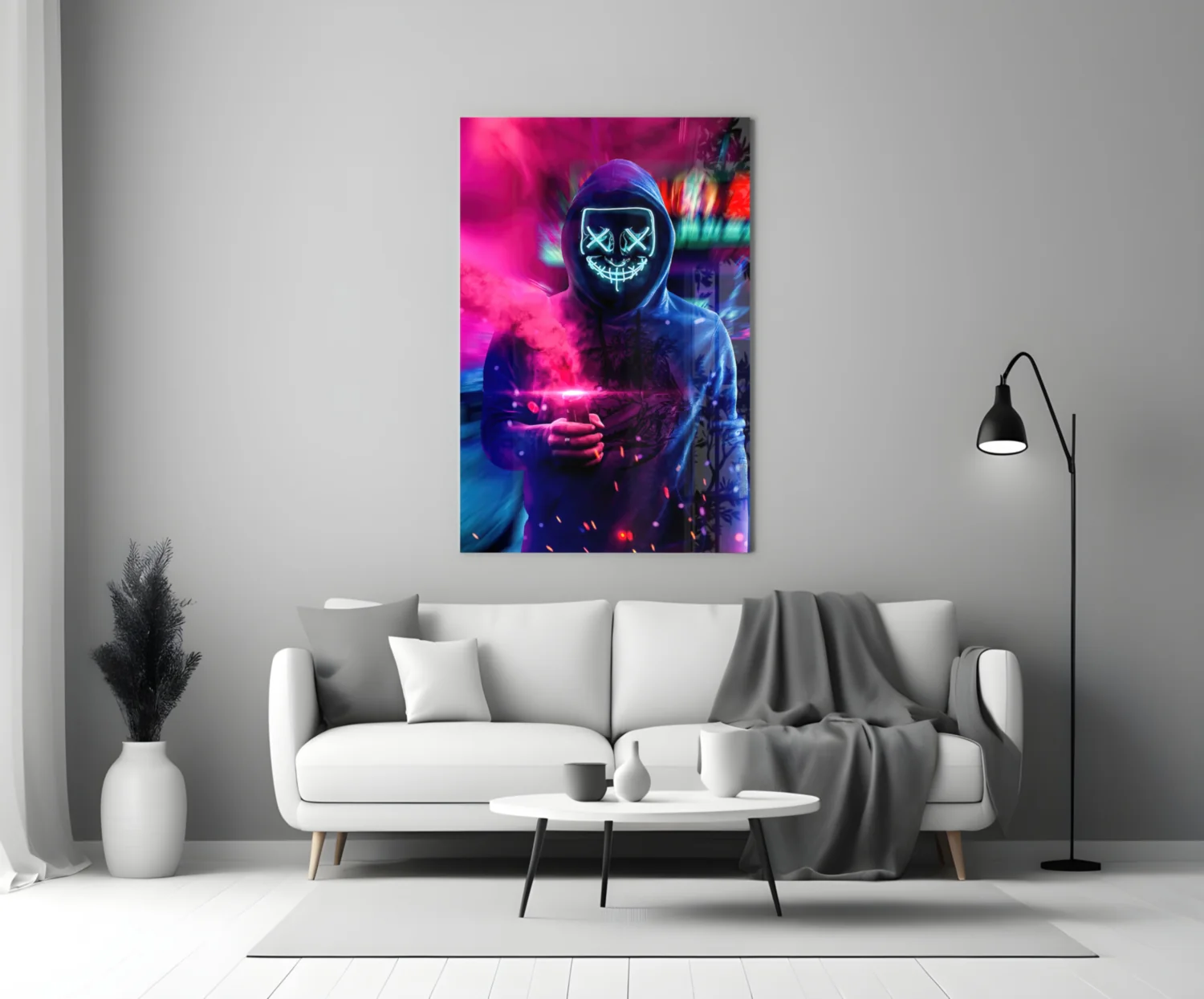Neon Protest Glass Art - Image 4