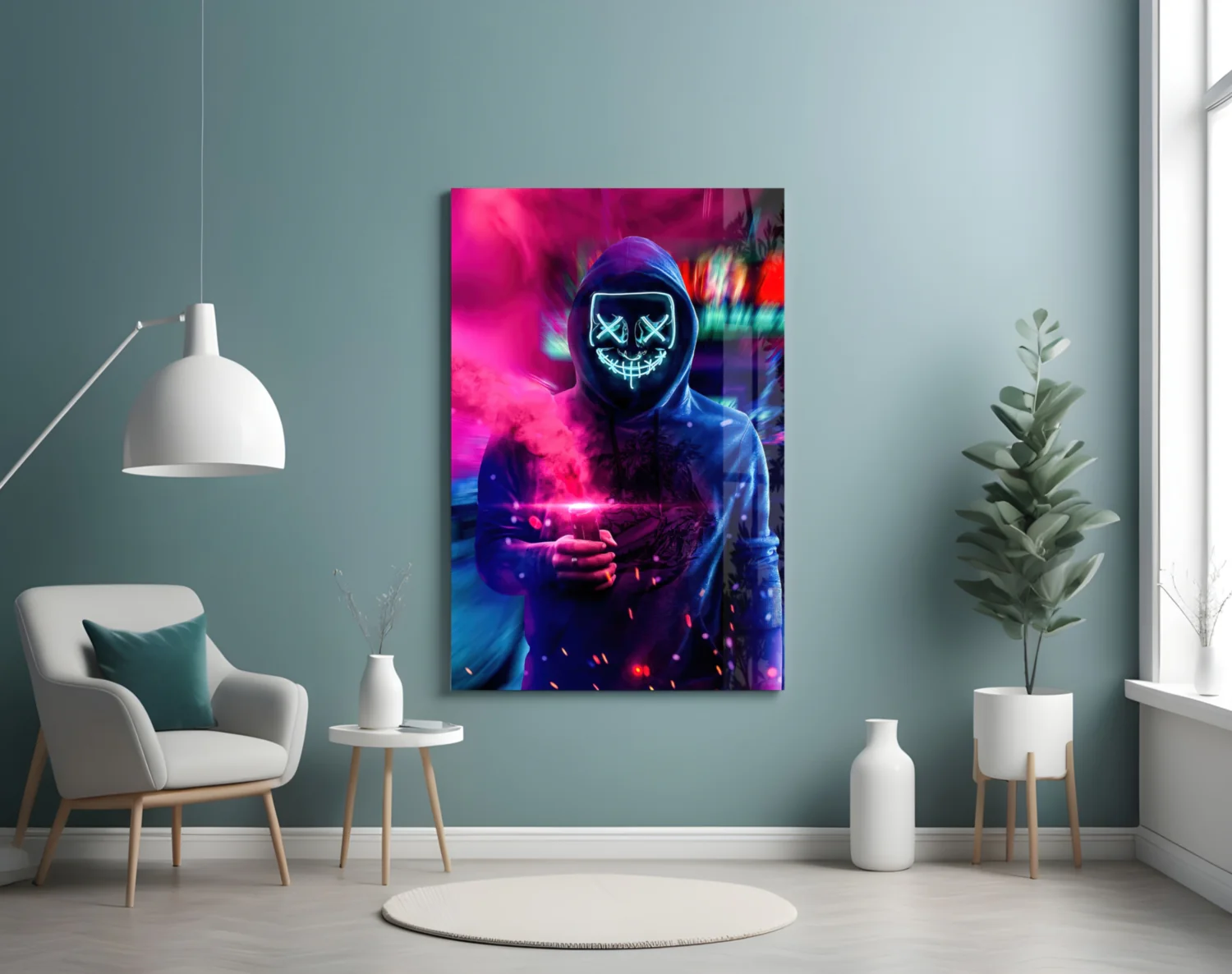 Neon Protest Glass Art - Image 5
