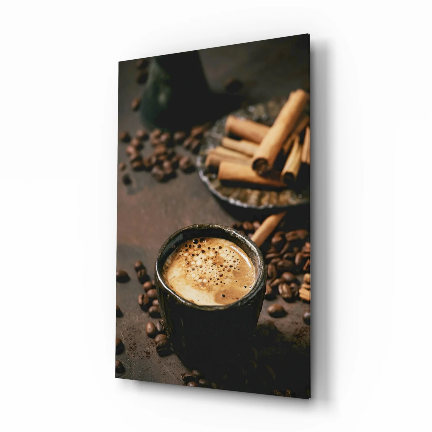 Cinnamon Coffee Glass Art - Image 2