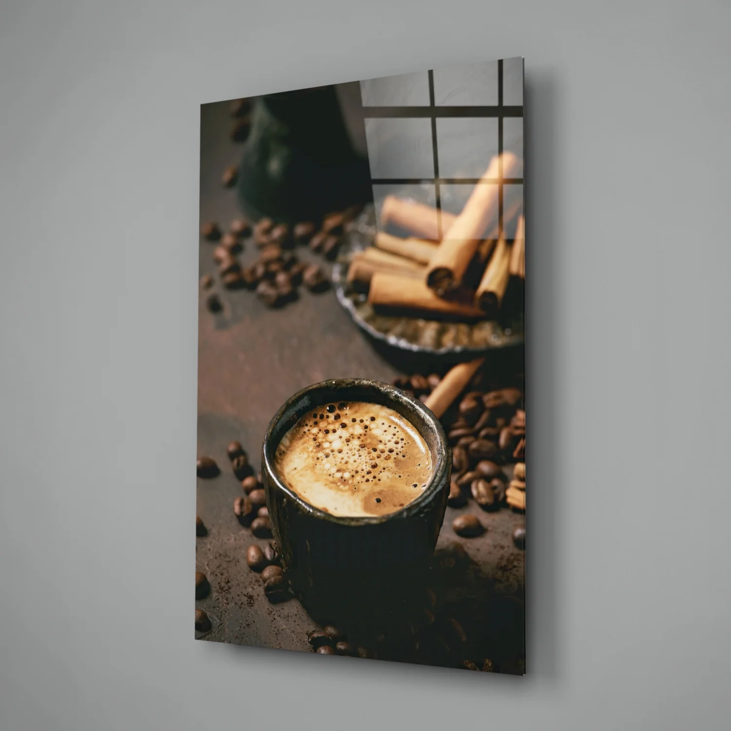 Cinnamon Coffee Glass Art - Image 3