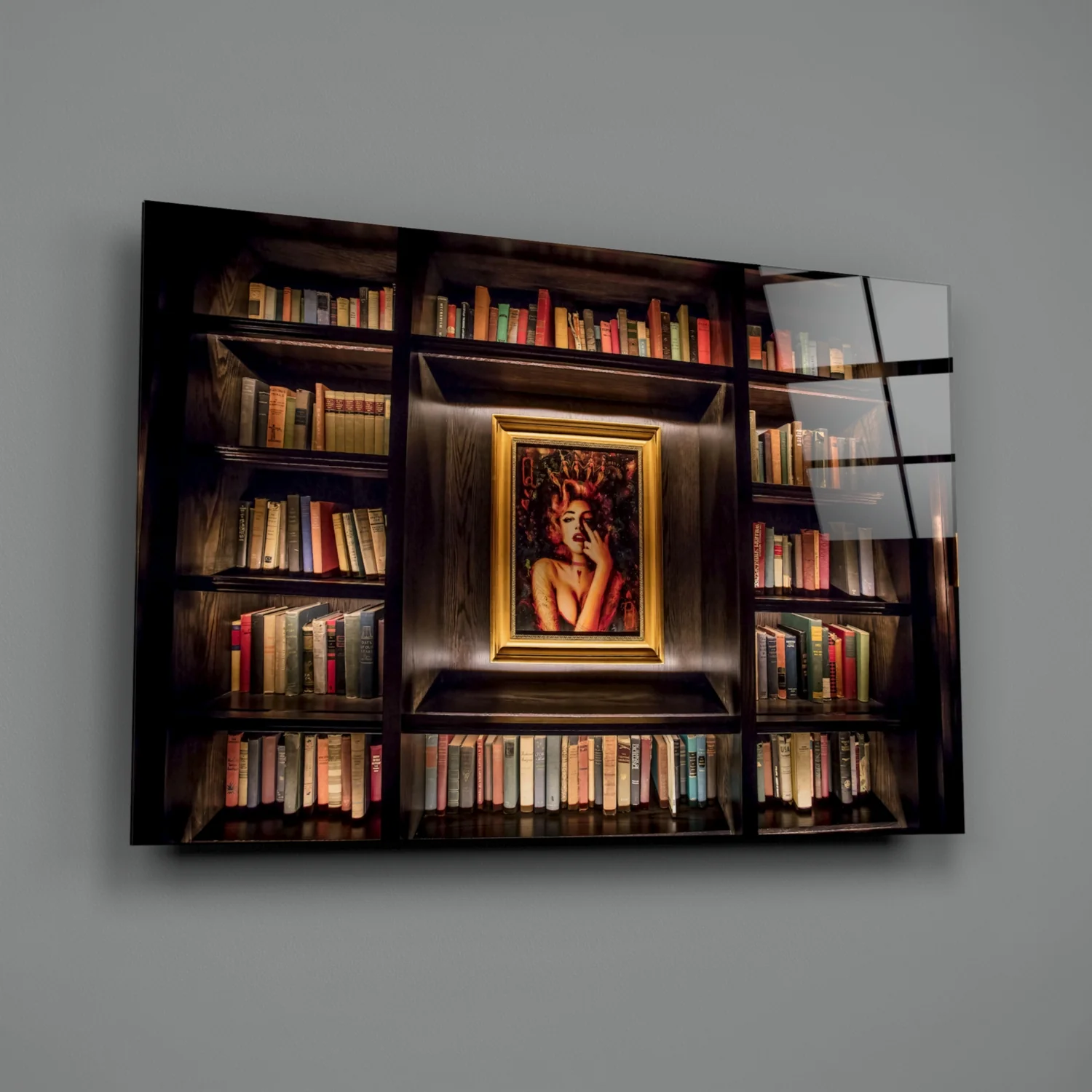 Bookshelf Glass Art - Image 3