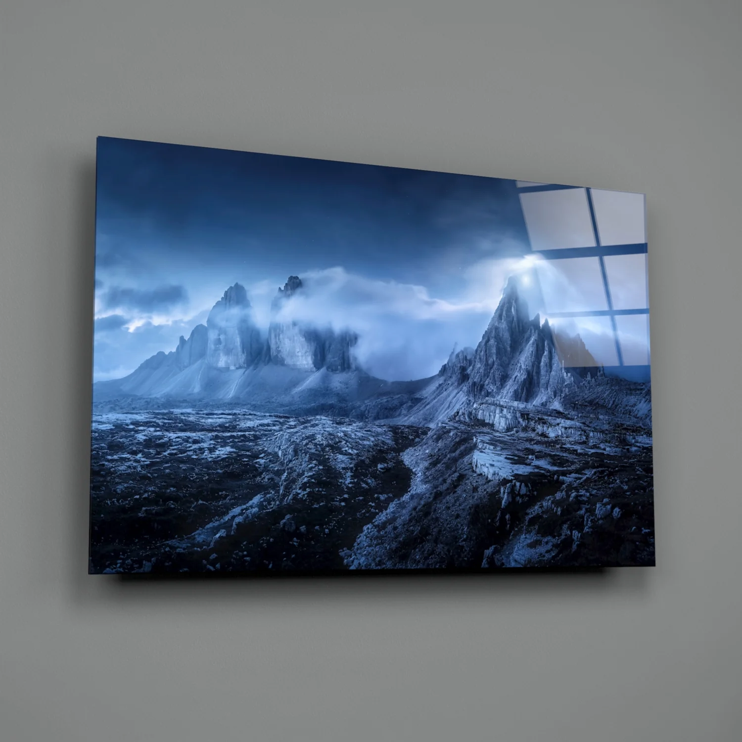 Imposing Mountains Glass Art - Image 3