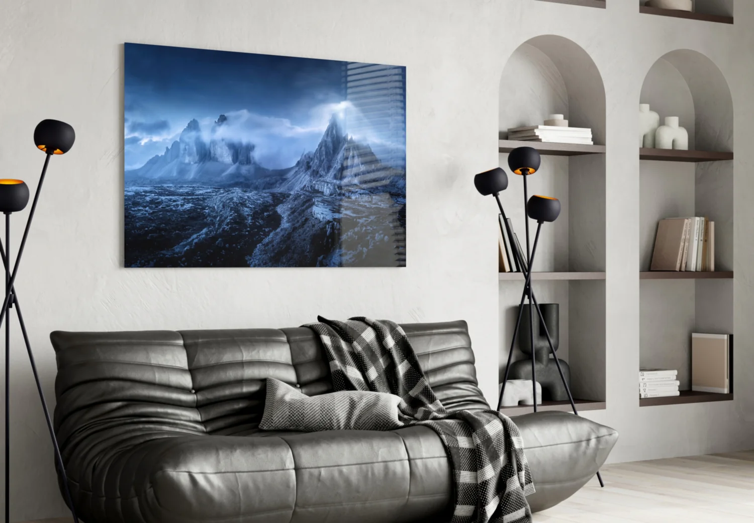 Imposing Mountains Glass Art - Image 5