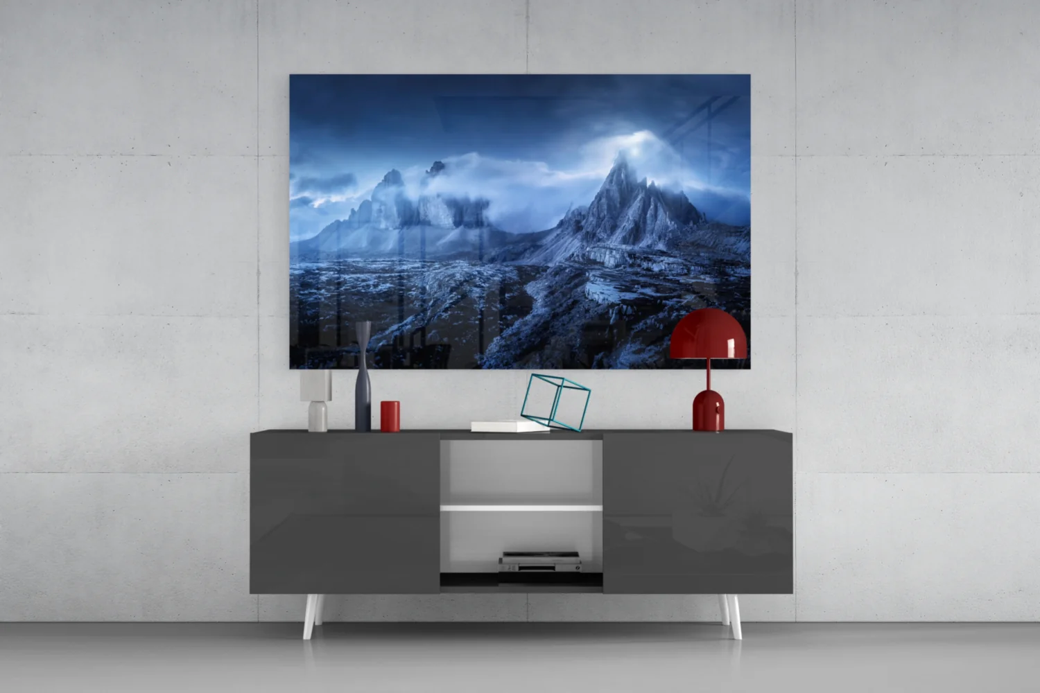 Imposing Mountains Glass Art - Image 9