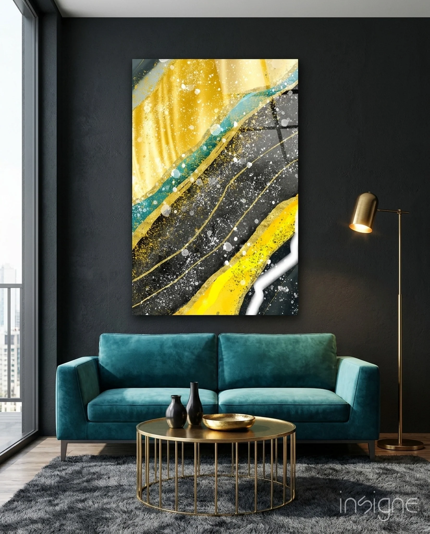 Marble Glass Wall Art