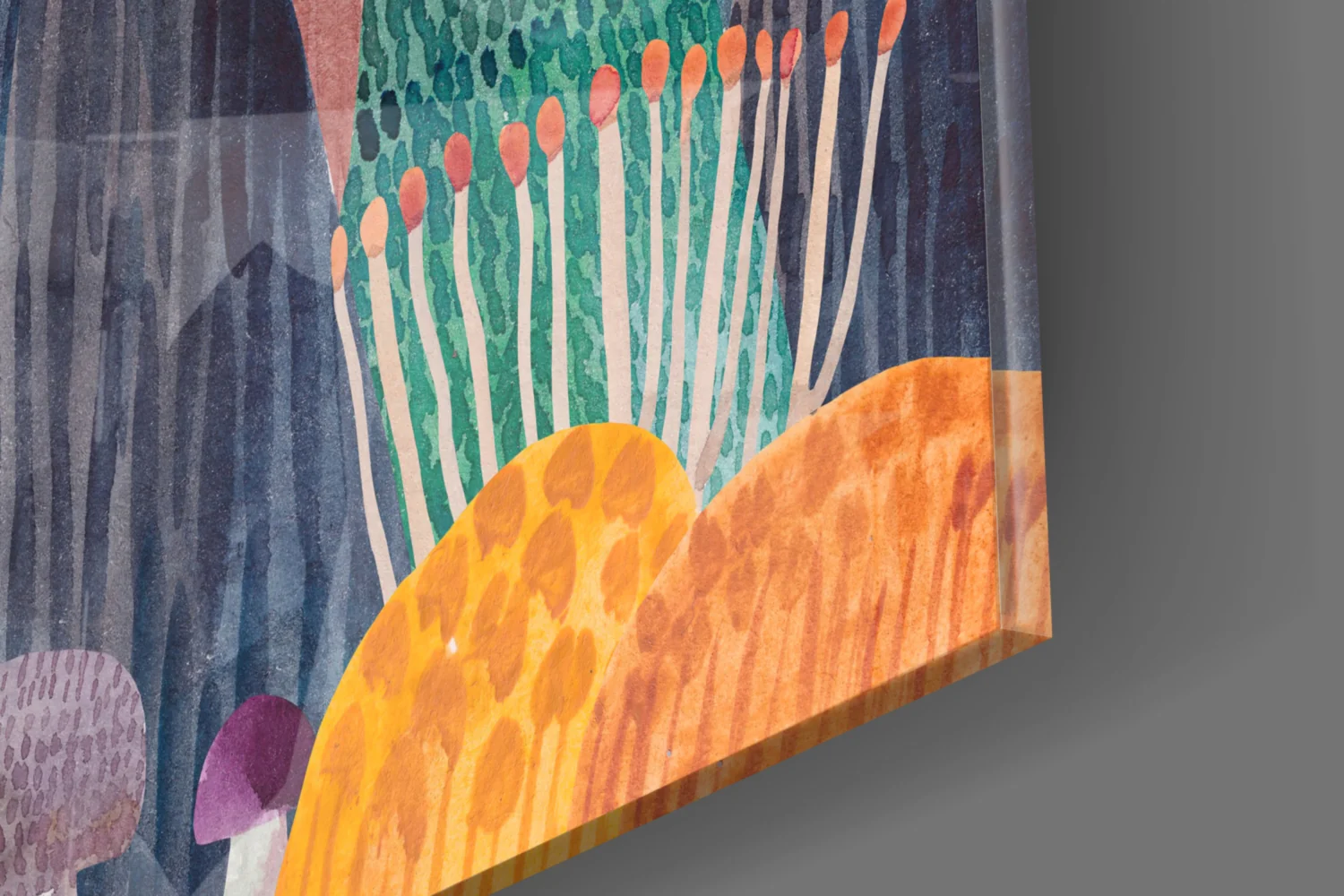 Colorful Trees Glass Wall Art - Image 8