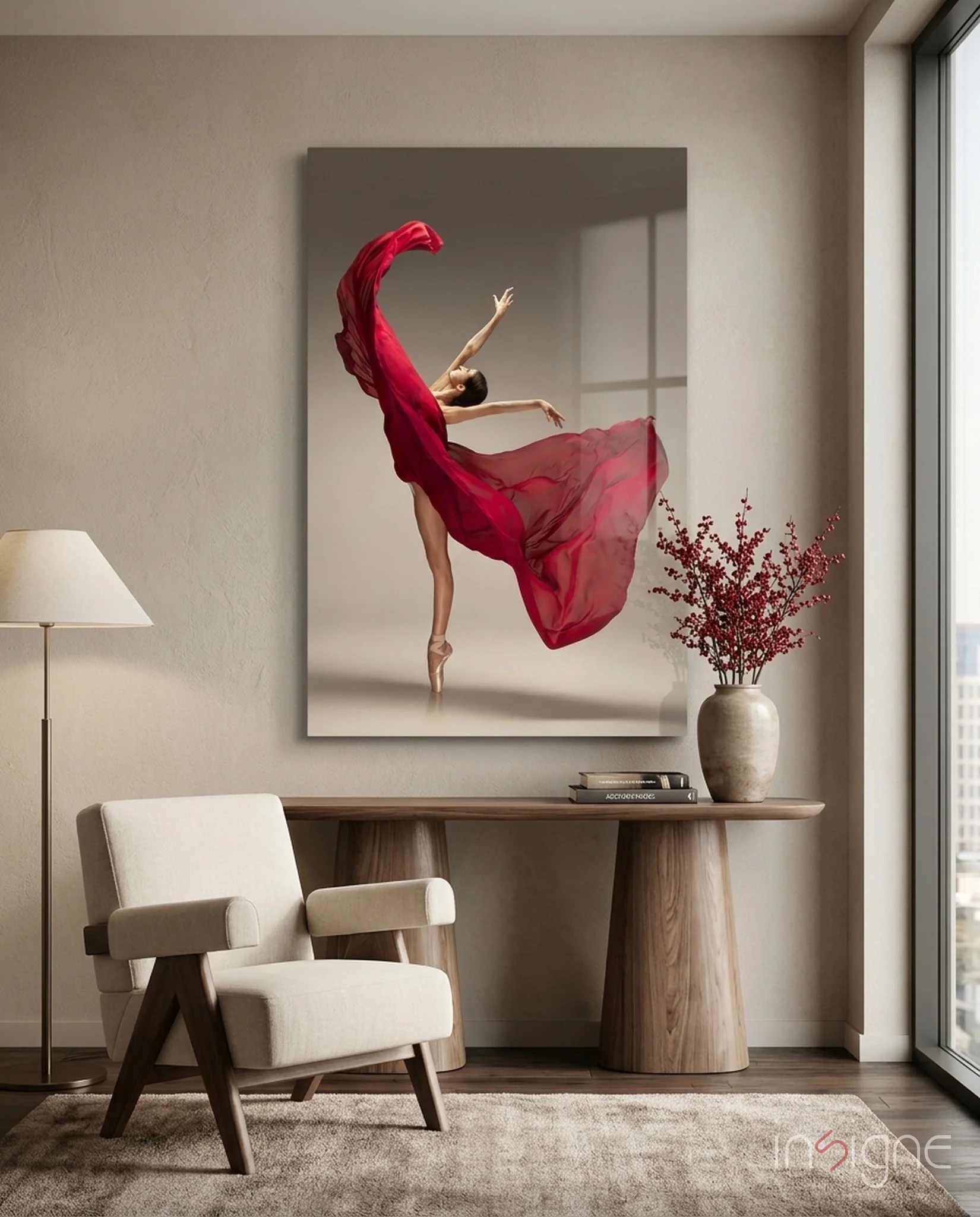 Ballerina Glass Wall Art