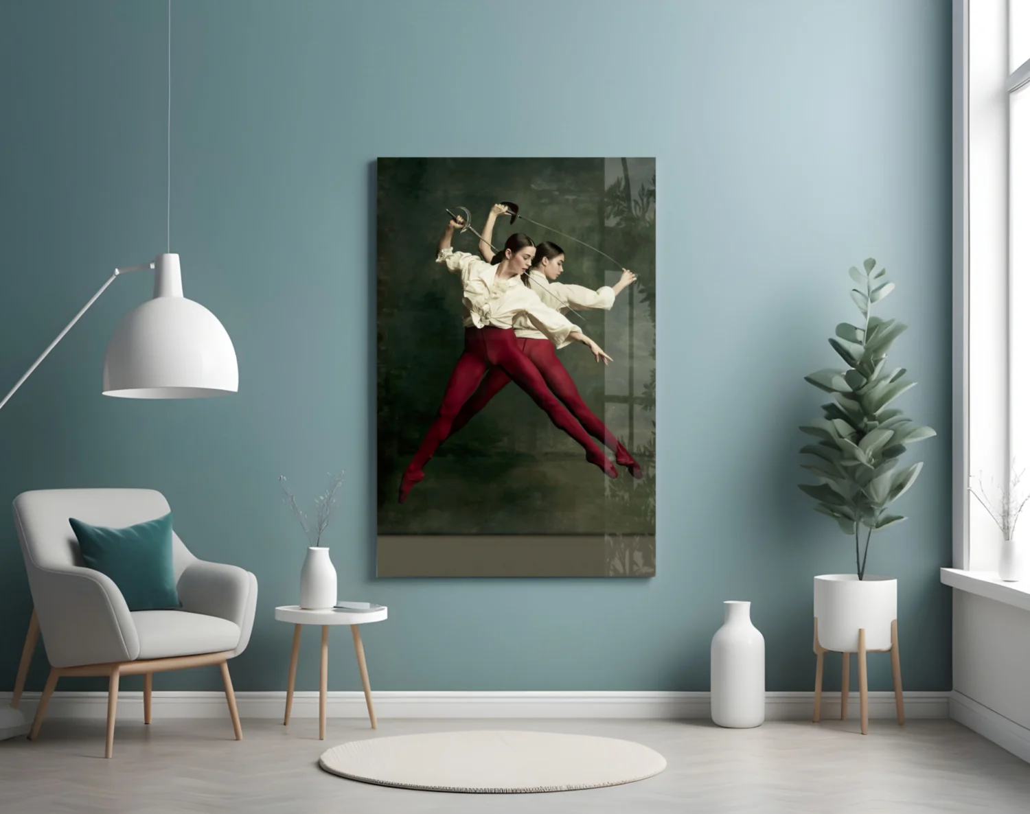 Fencing Glass Wall Art - Image 5
