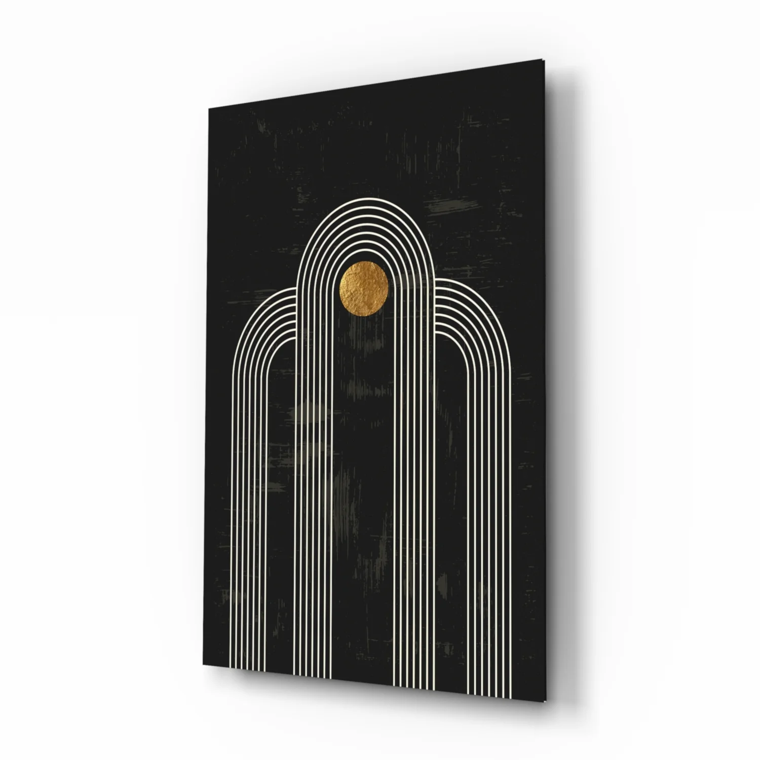 The Dot and Lines Glass Wall Art - Image 2