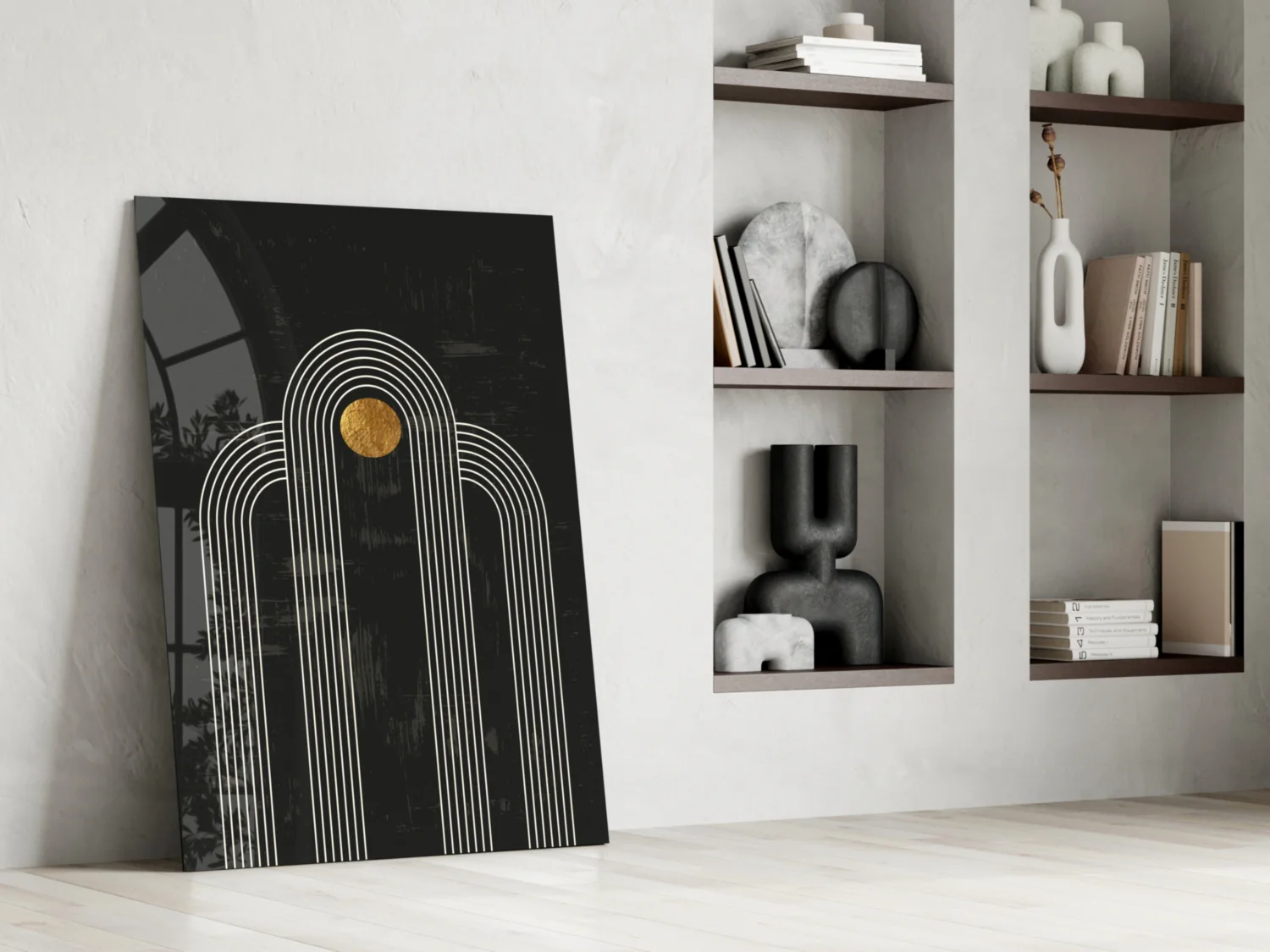The Dot and Lines Glass Wall Art - Image 7