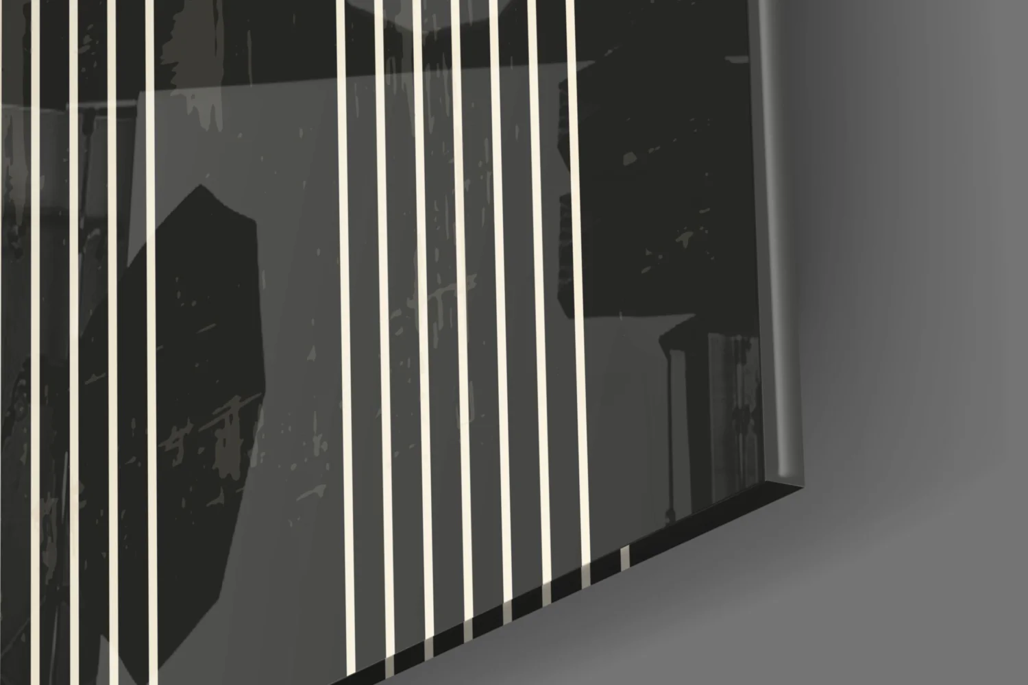 The Dot and Lines Glass Wall Art - Image 8