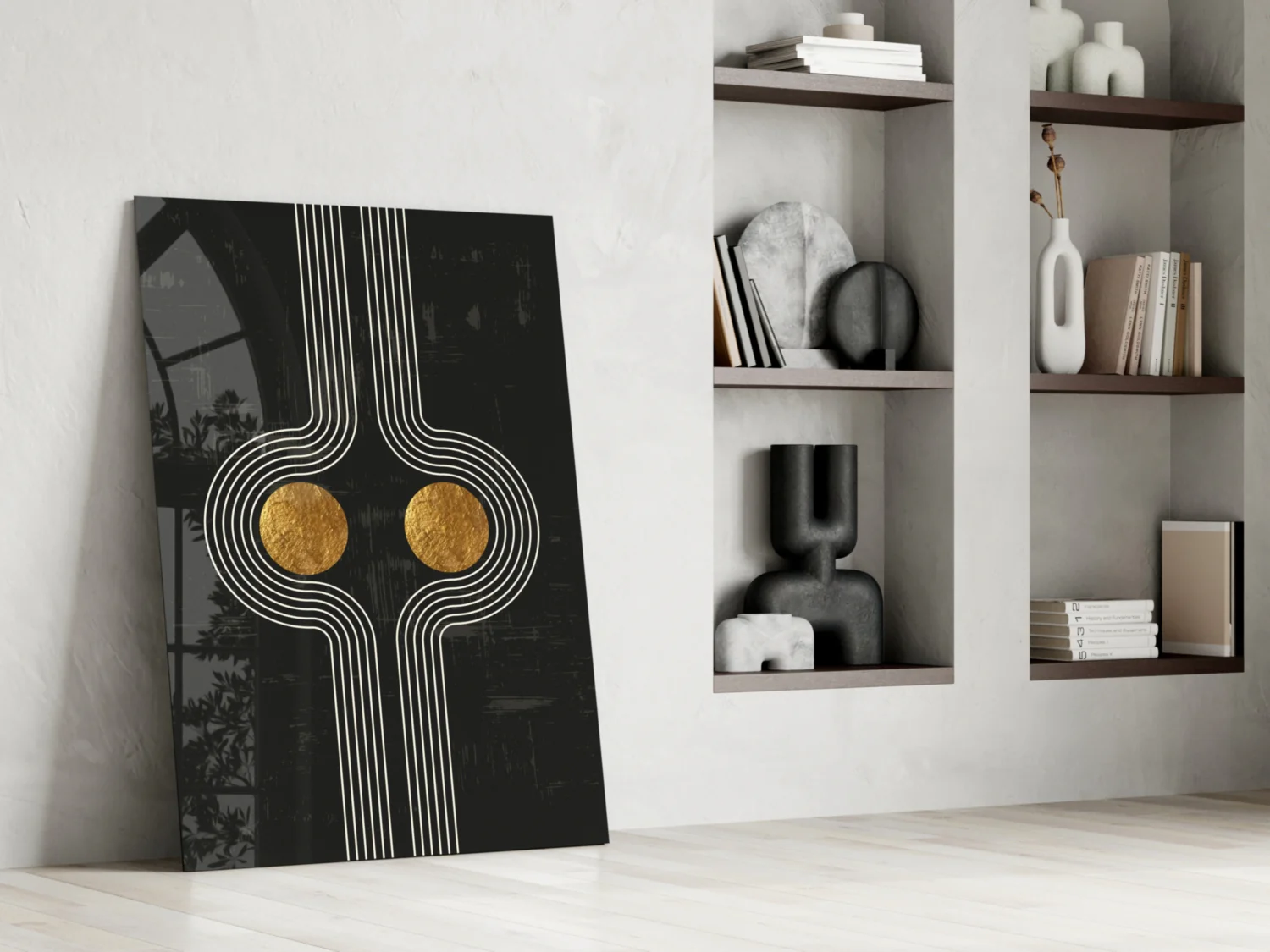 Two Dots Glass Wall Art - Image 7